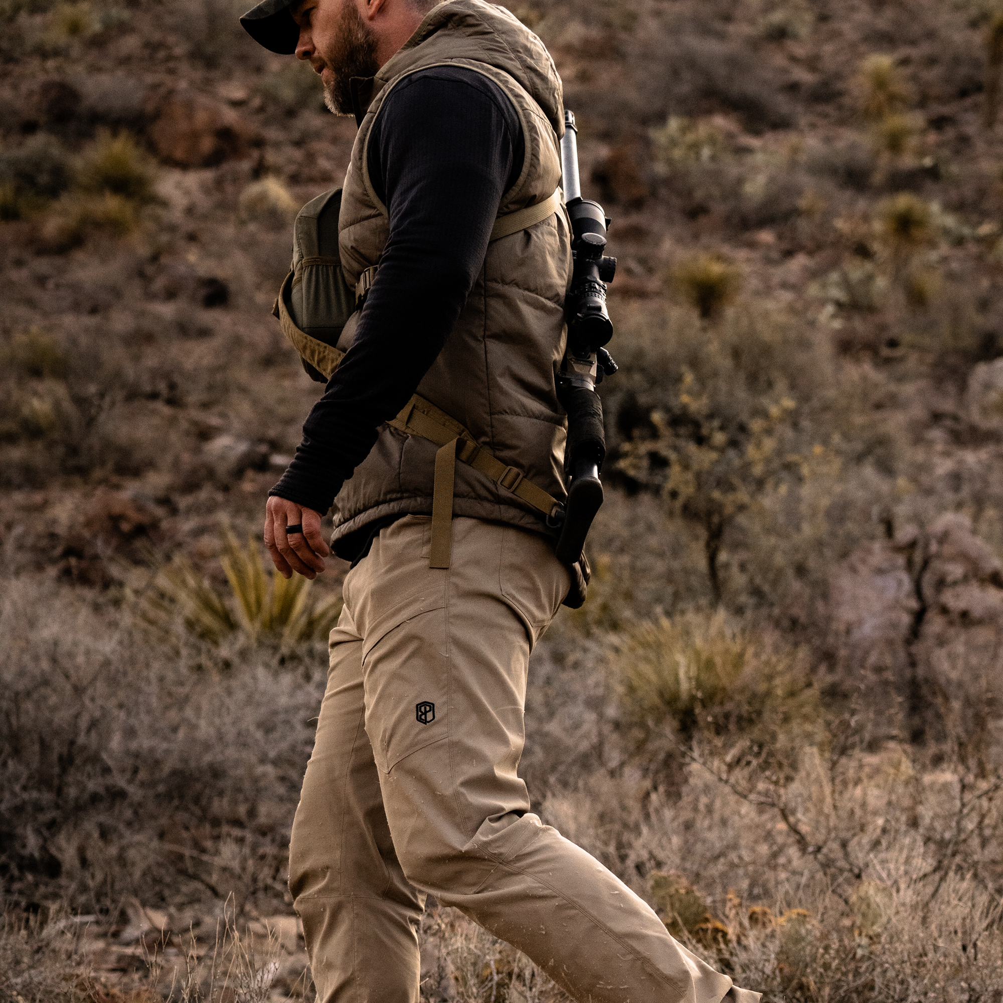 Men's Outdoor Hiking Pants - Lightweight Quick-Dry Tactical Pants for Camping & Hiking (Desert Tan) - Perfect for Adventure Travel & Outdoor Activities