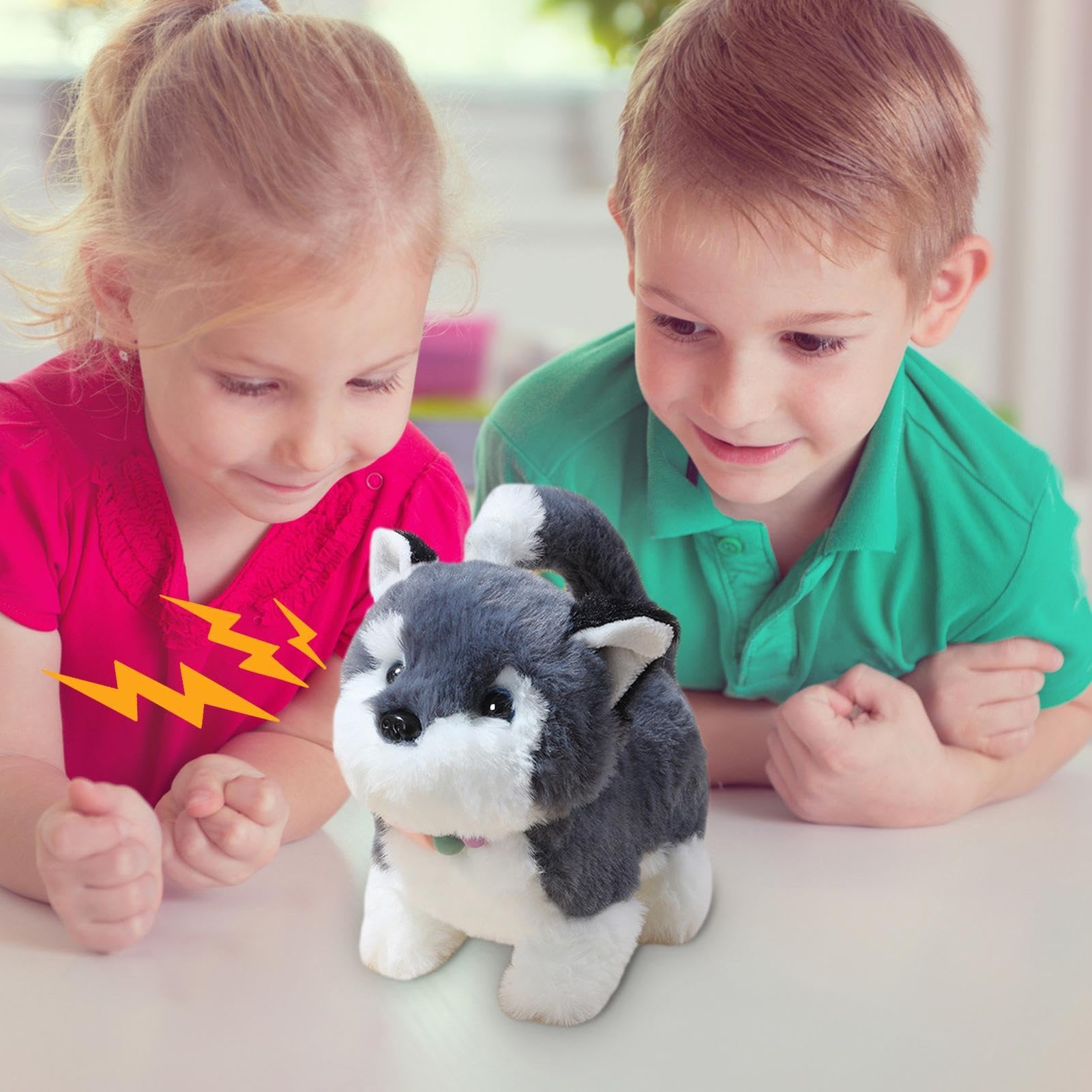 Interactive Walking Dog Toy - Electronic Realistic Puppy Pet Toy with Fun Sounds & Motion - Best Interactive Toy for Dogs & Kids - Perfect for Indoor Play, Training & Bonding Time