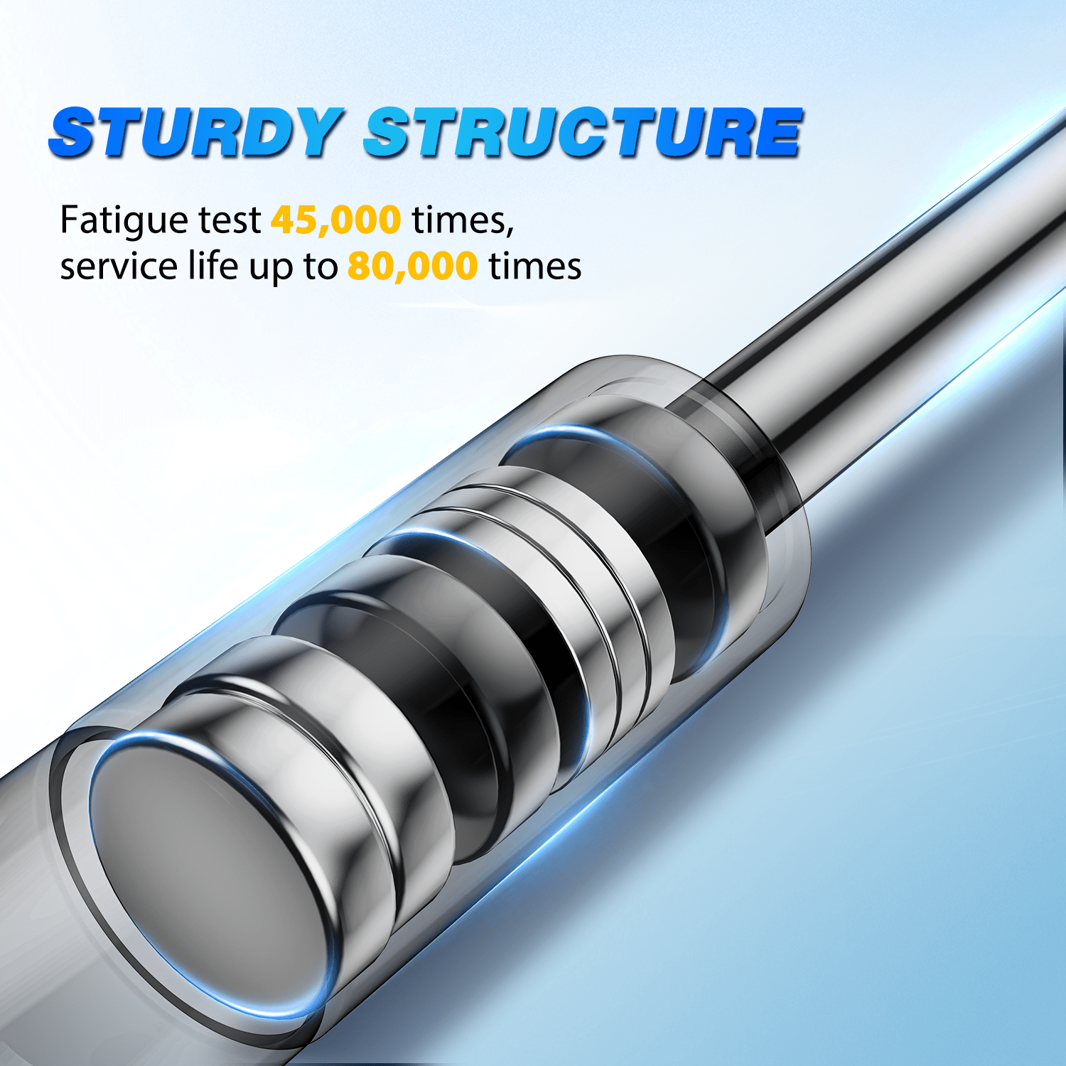 2 PCS Heavy Duty Lift Support Struts Replacement for Toyota 4Runner 2003-2009 | Front Hood Gas Springs Shock Rods | Perfect for Off-Roading & DIY Car Maintenance