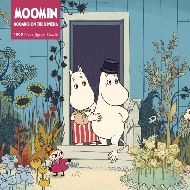 1000-Piece Adult Jigsaw Puzzle - Moomins on the Riviera by Flame Tree Studio | Challenging Puzzle for Relaxation & Family Game Night