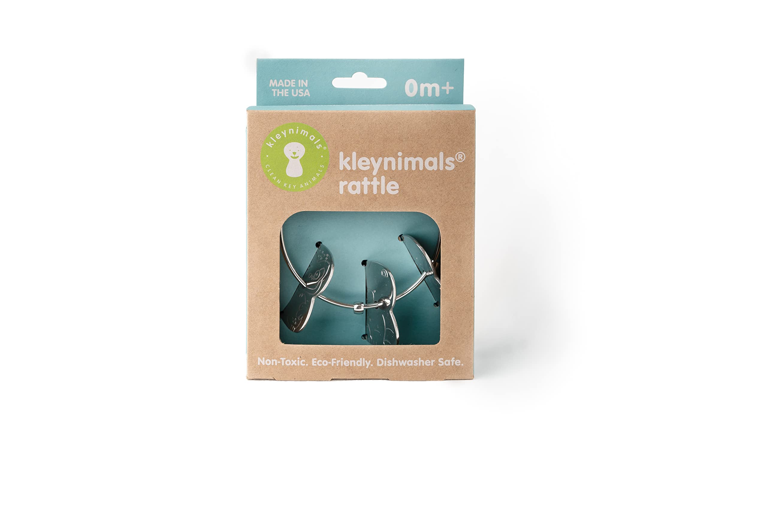 USA-Made Stainless Steel Baby Toy Keys - Safe & Durable Teething Keys for Infants, Perfect for Soothing Sore Gums & Early Learning Play