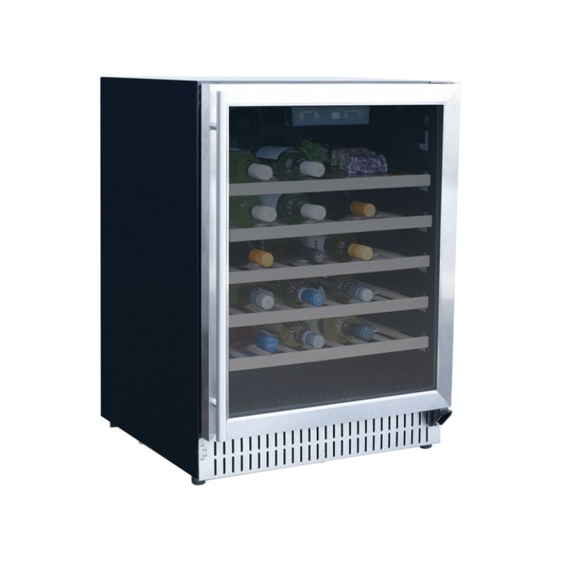 Summerset 24 5.3 Cu. Ft. Outdoor Rated Single Zone Wine Cooler - Perfect for Patio, Deck, and Outdoor Entertaining