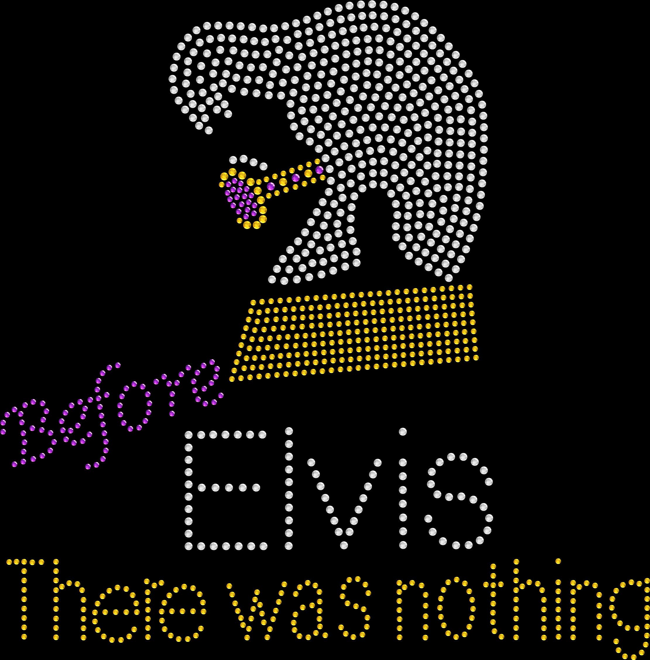 Rhinestone Bling Sparkle Iron On Transfer Patches - DIY No-Sew Applique for Jackets, Hats & Bags | Elvis Inspired Rockabilly Style Fashion Accessories