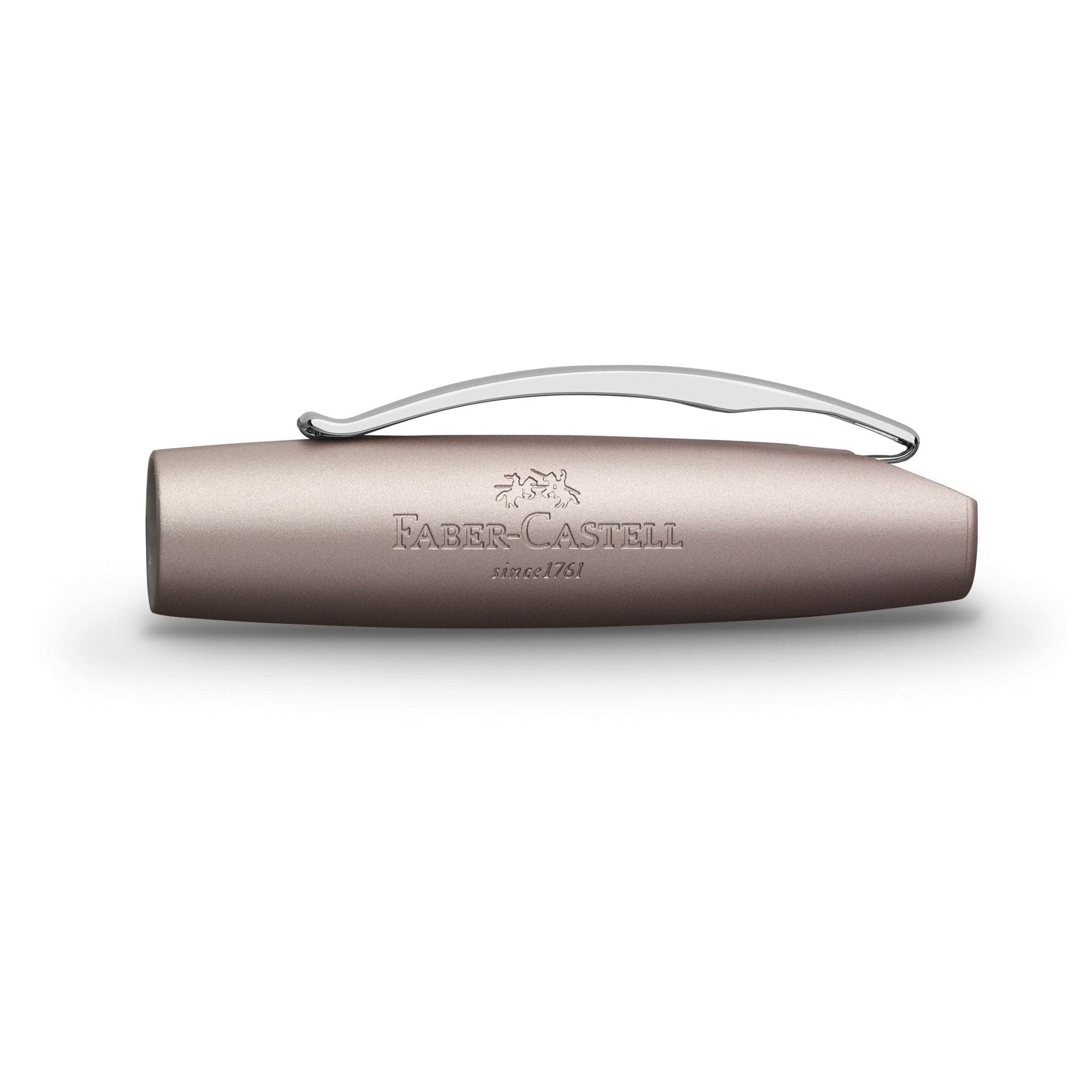 Faber-Castell Essentio 148422 Fountain Pen - Premium Aluminum Rose Gold Writing Pen for Professionals & Students - Perfect for Office, School & Gift Giving