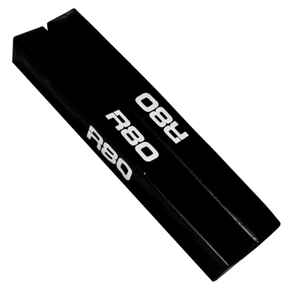 R80 Black Junior Premier Portable Soccer Goal Post Pad Pair - Durable Training Equipment for Youth Soccer Practice & Backyard Games