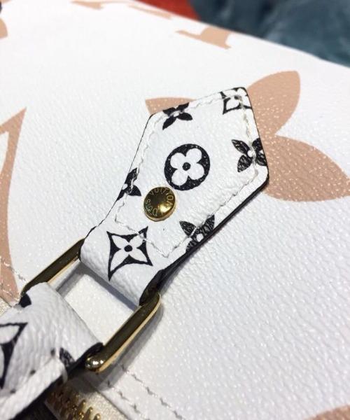 Authentic Louis Vuitton Speedy Bandouliere 30 Monogram Giant White Handbag - Luxury Crossbody Bag for Women, Perfect for Travel, Work & Everyday Use