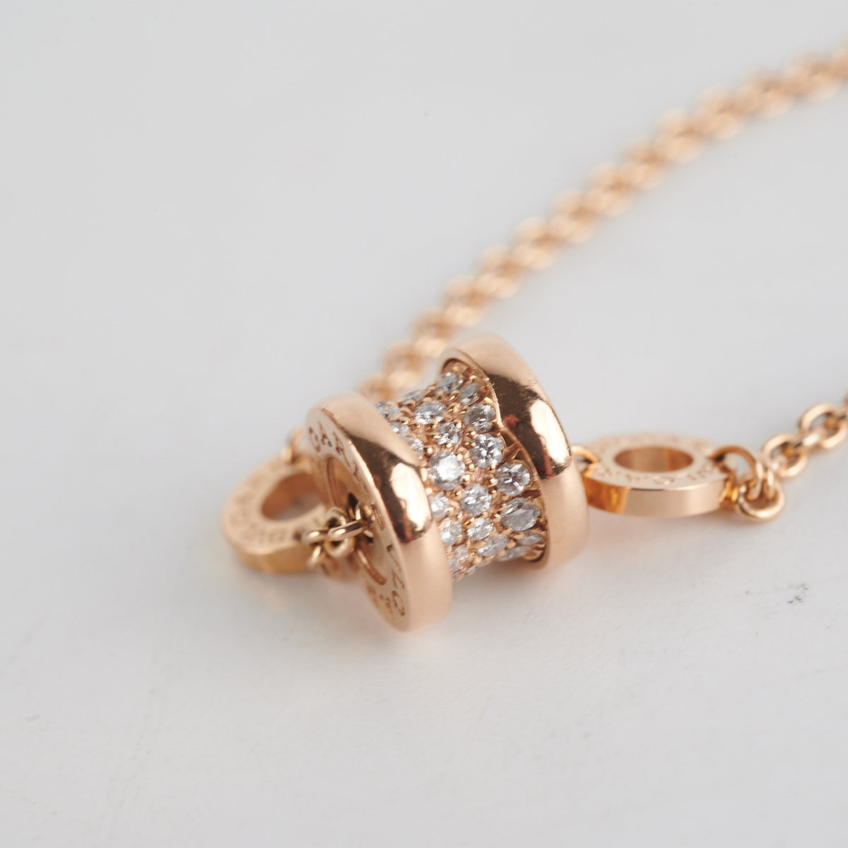 Bvlgari B.Zero1 18K Rose Gold Diamond Bracelet for Women - Luxury Jewelry Gift for Anniversary, Valentine's Day & Special Occasions