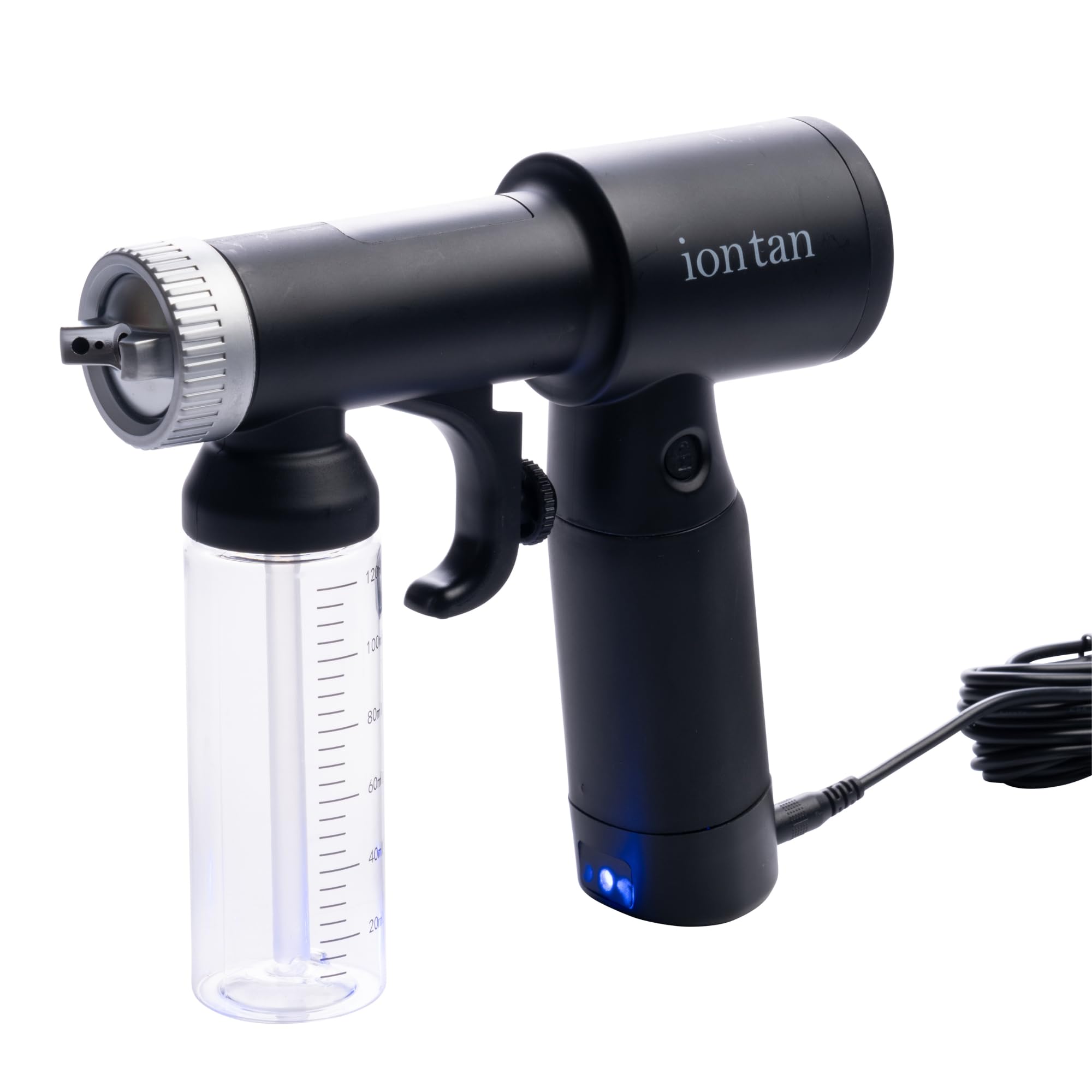 IonTan Electric Portable Spray Tan Machine with Honey Glow Airbrush Sunless Self Tan Solution Kit - Professional Tanning Tent & Carry Bag Included - Perfect for At-Home & Salon Spray Tanning