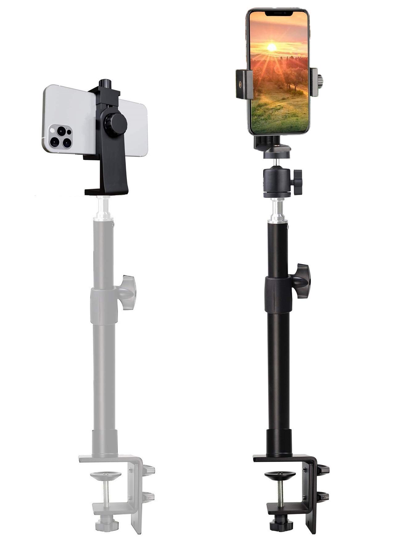 AceTaken Overhead Camera Stand with Desk Clamp - Compatible with Canon DSLR Cameras for Video Recording, Vlogging & Live Streaming - Perfect for YouTube, TikTok & Online Teaching