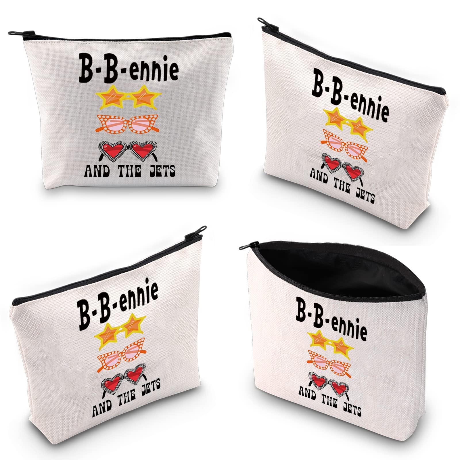 John Fans Cosmetic Makeup Bag - Music Inspired Makeup Pouch with Zipper for Women & Girls | Perfect Gift for Music Lovers | Great for Travel, Concerts & Daily Makeup Storage