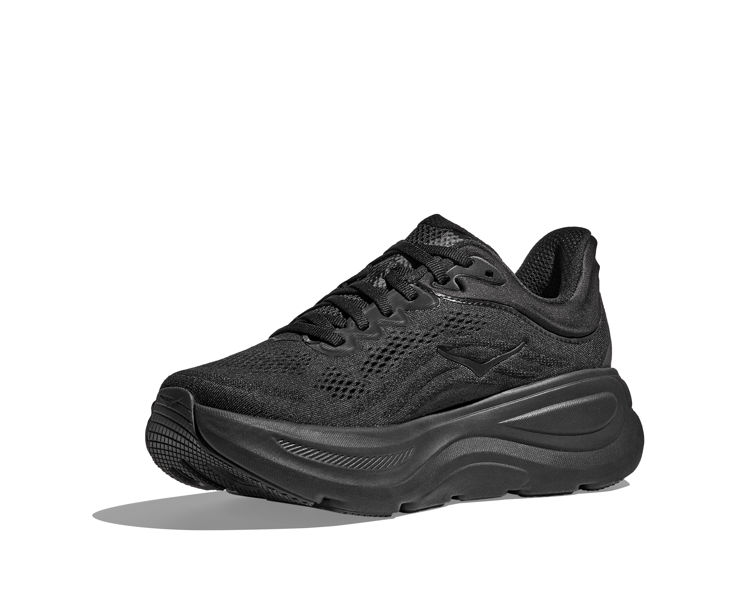 Hoka Women's Bondi 9 Running Shoes - BBLC Black/Black - Cushioned Comfort for Long Distance Running & Walking