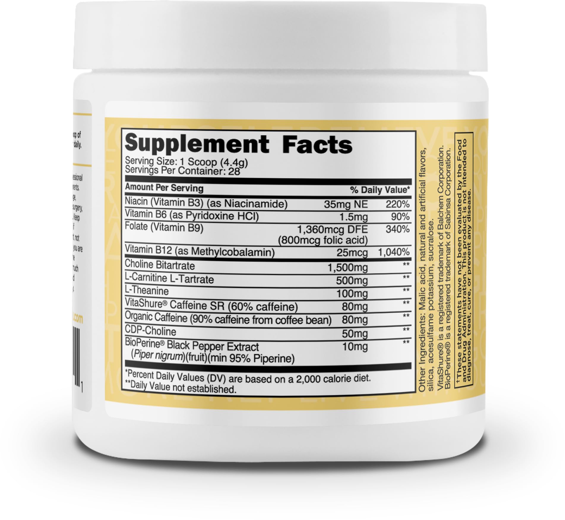 TransformHQ Everyday Boost Shot - 28 Servings Pina Colada Flavor | Non-GMO, Gluten-Free Energy Supplement for Workouts, Travel & Daily Energy Boost