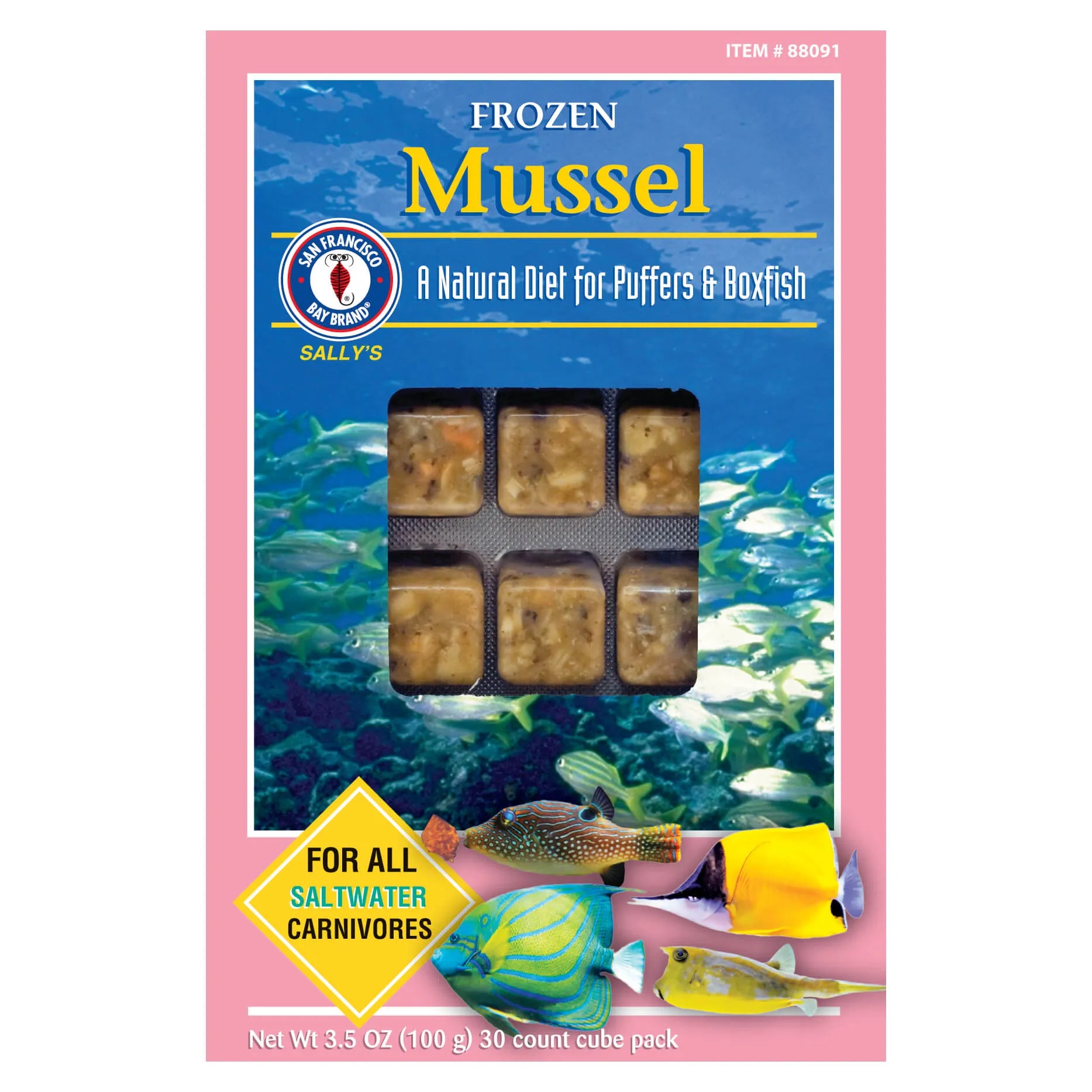 San Francisco Bay Brand Premium Frozen Mussels - 3.5oz Cubes | High-Quality Seafood for Pasta, Paella & Seafood Dishes | Perfect for Home Cooking & Restaurants