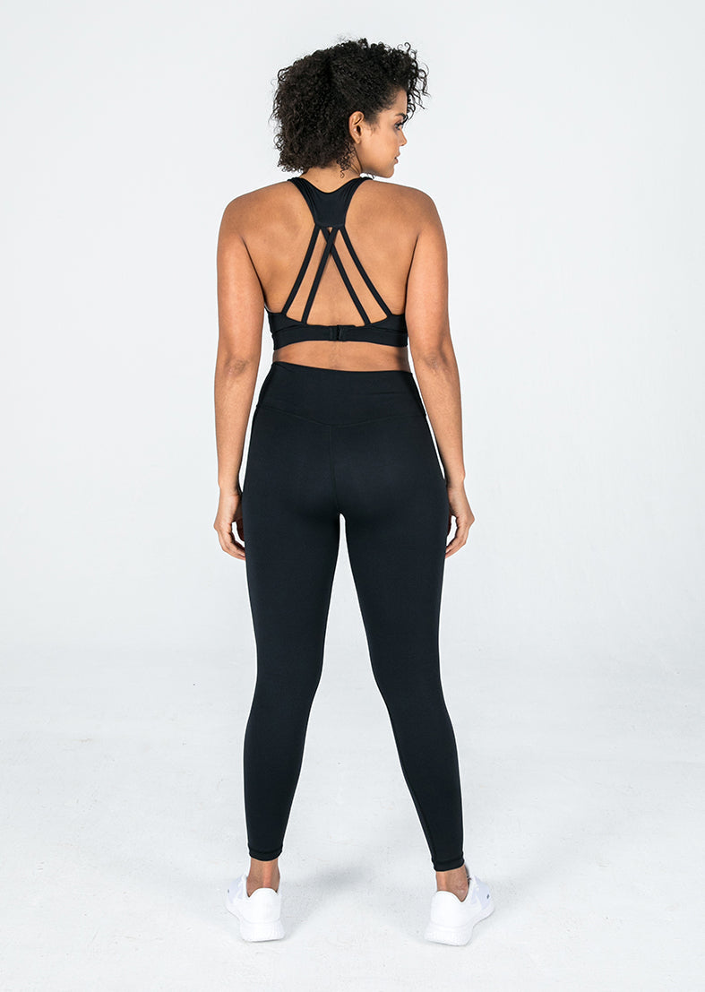 Elevate Touch 7/8 High Waist Yoga Leggings for Women - Black - Perfect for Workouts, Running & Lounge Wear