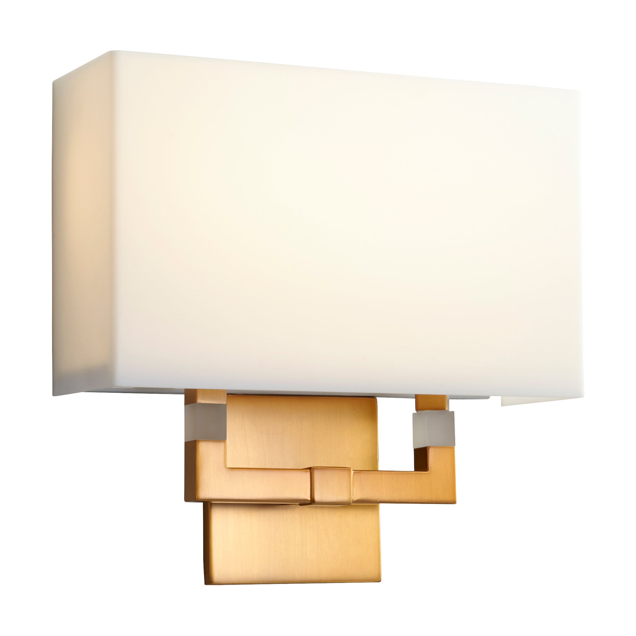 Oxygen Chameleon 3 514 40 Sconces Wall Light Fixture - Aged Brass Finish for Bedroom, Living Room & Hallway Lighting