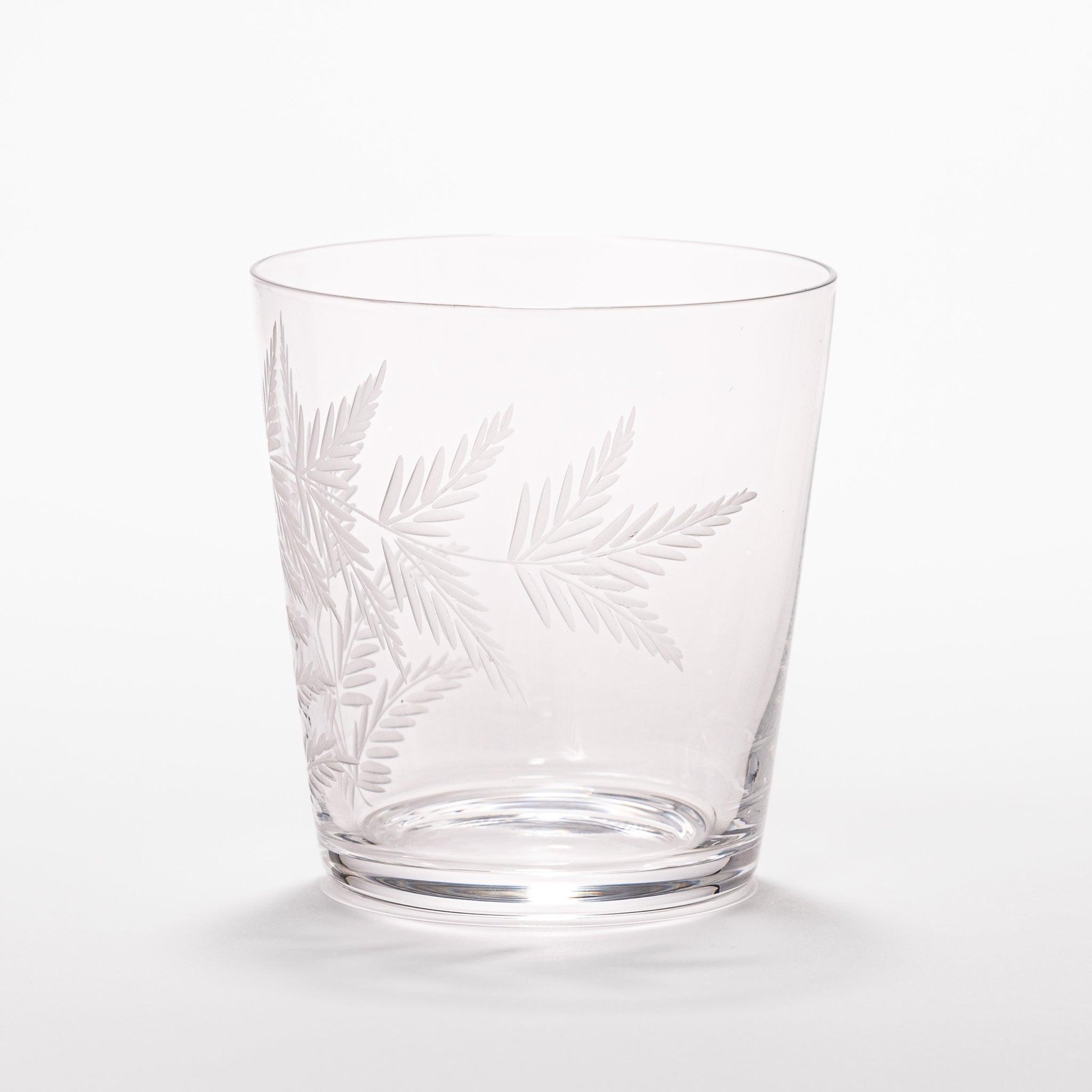 Premium Whispering Fern Rocks Glass Set - Elegant Whiskey Glasses for Bourbon, Scotch & Cocktails - Perfect for Home Bar, Gifts & Entertaining