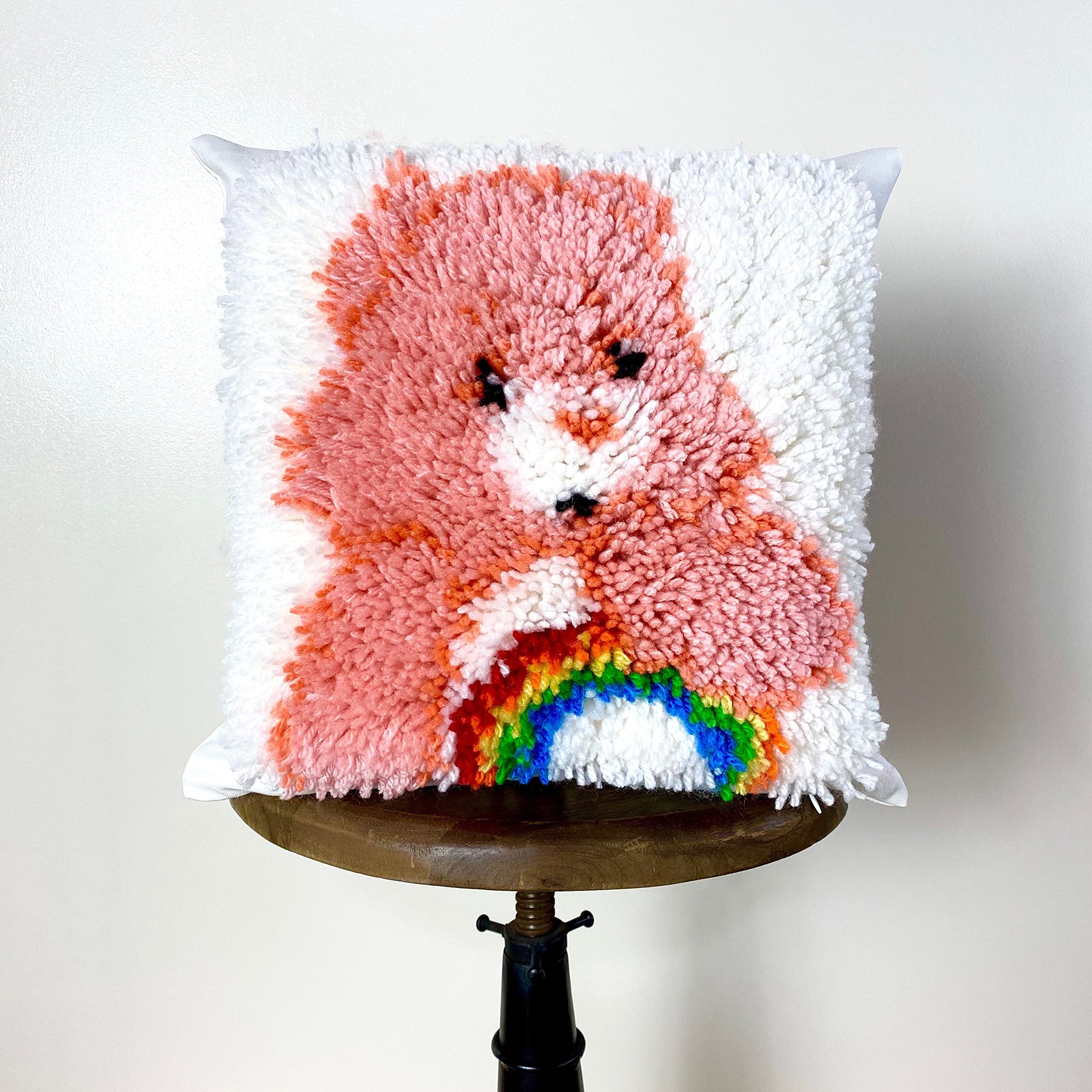 Custom Latch Hook Pillow Kit for Kids & Adults - DIY Craft Projects, Home Decor & Embroidery Supplies for Beginners - Perfect for Living Room Decor, Birthday Gifts & Creative Activities