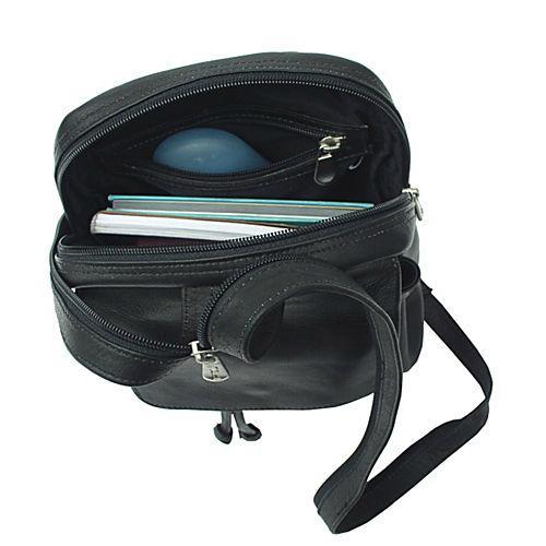 Premium Piel Leather Small Drawstring Backpack for Women & Men - Lightweight Travel Bag, Gym Sack, Hiking Daypack - Perfect for Work, School & Outdoor Adventures