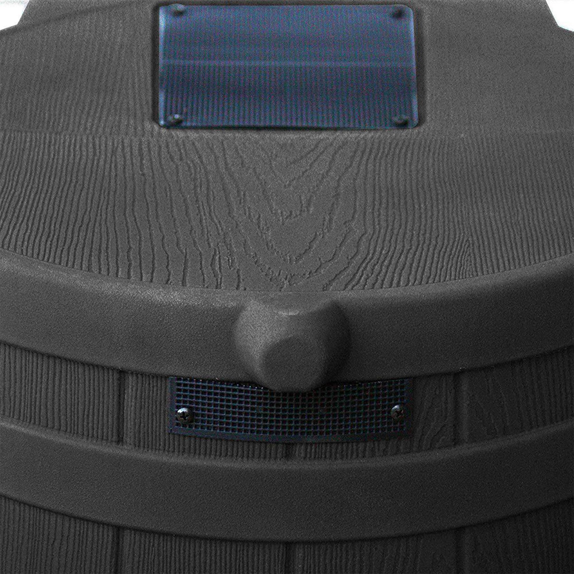 50 Gallon Plastic Rain Barrel - Outdoor Water Storage Collector with Brass Spigot & Flat Back Design (3 Pack, Black) | Perfect for Garden Irrigation, Lawn Watering & Eco-Friendly Home Water Conservation