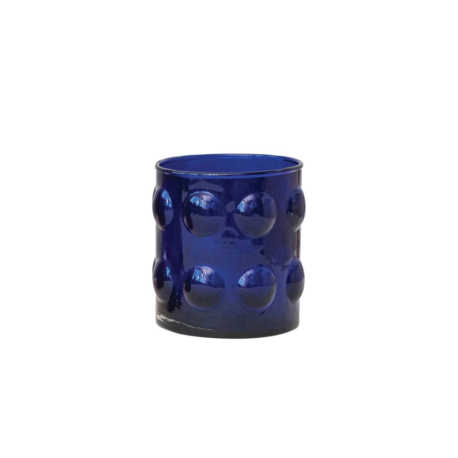Elegant Cobalt Blue Glass Votive Candle Holder - Perfect for Weddings, Home Decor, and Romantic Ambiance