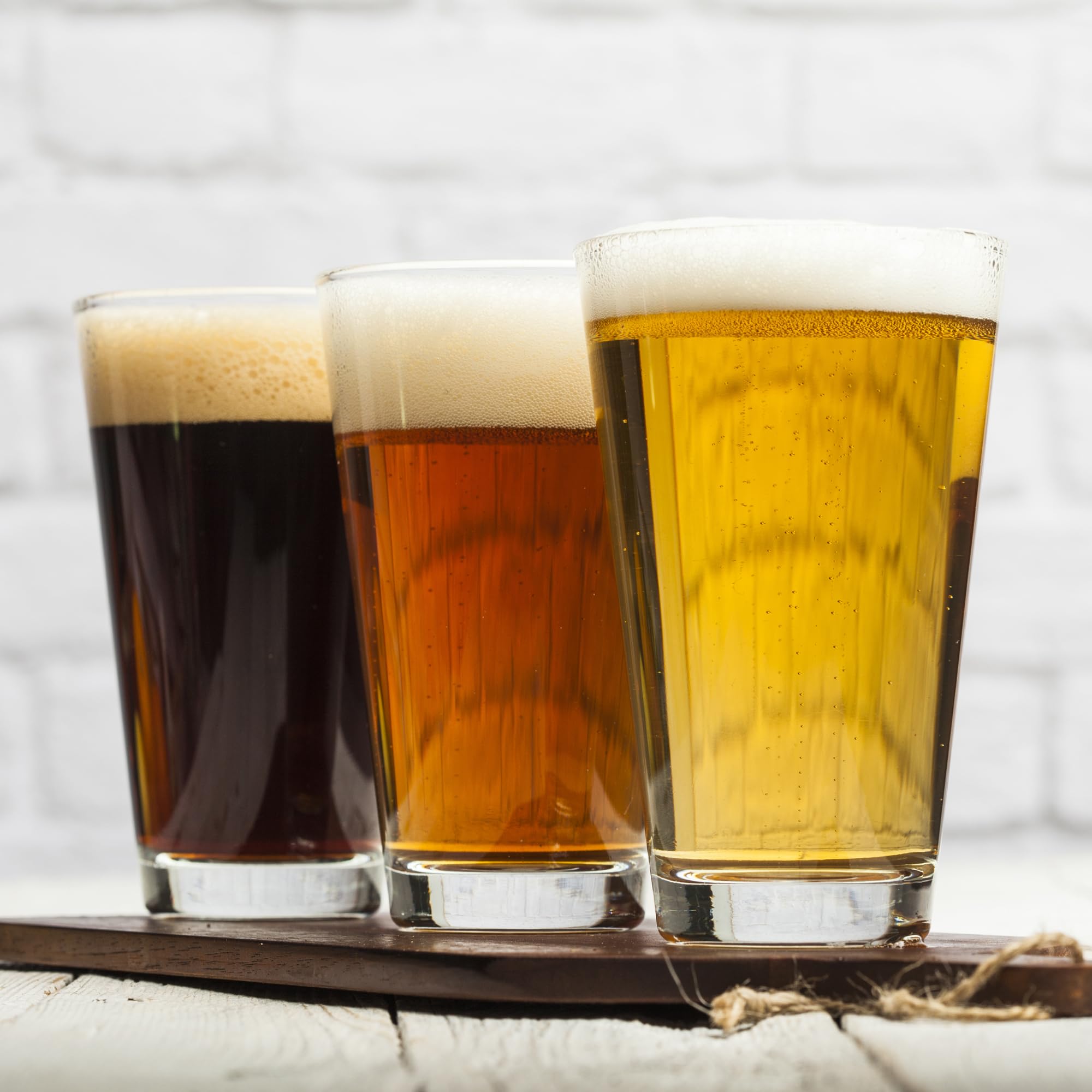 Set of 2 Fly Fishing Themed 16oz Pint Glasses - Black Lantern Beer Mugs for Home Bar, Camping & Outdoor Adventures
