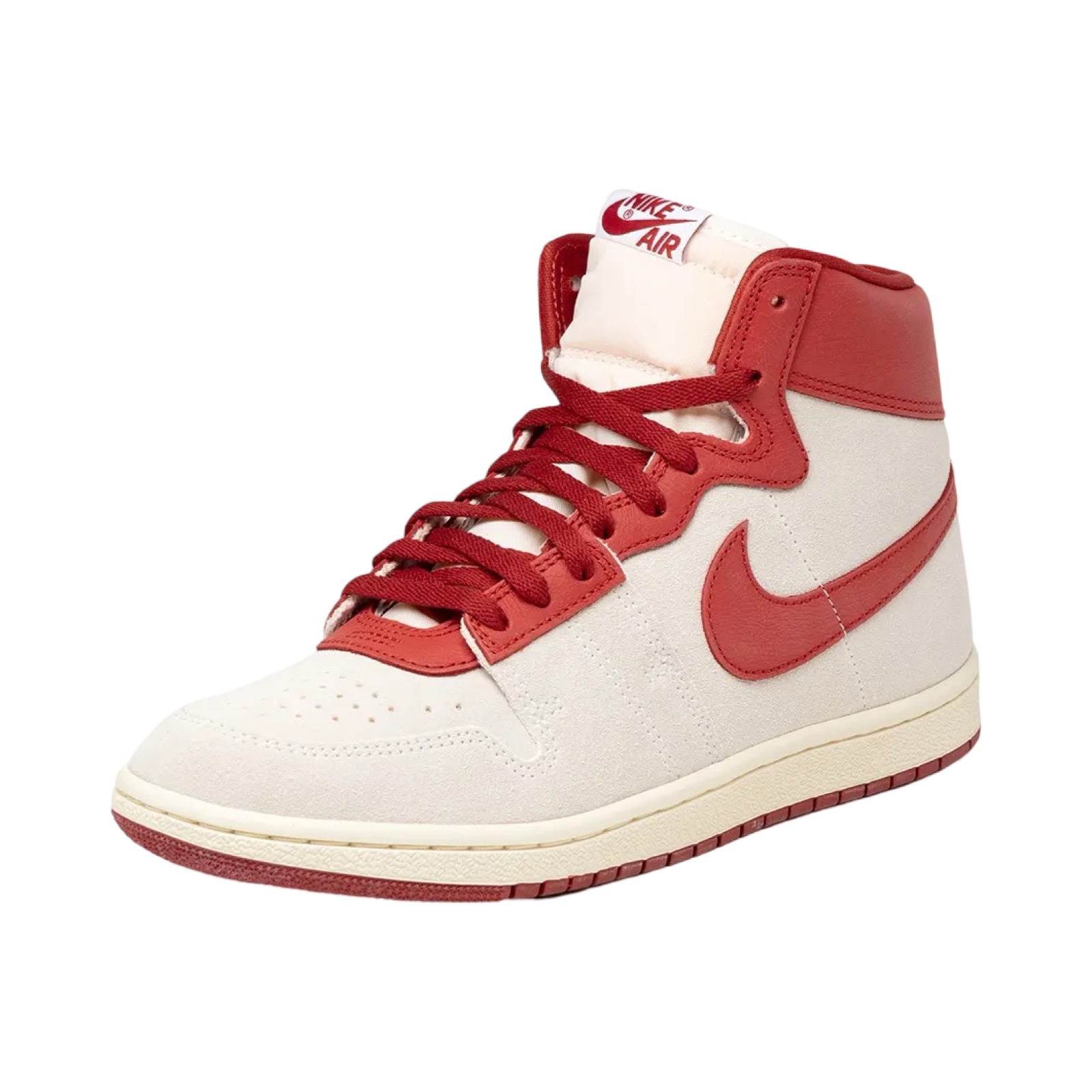 Air Jordan Air Ship Sneakers - Summit White & Dune Red - Men's Basketball Shoes for Casual Wear & Street Style