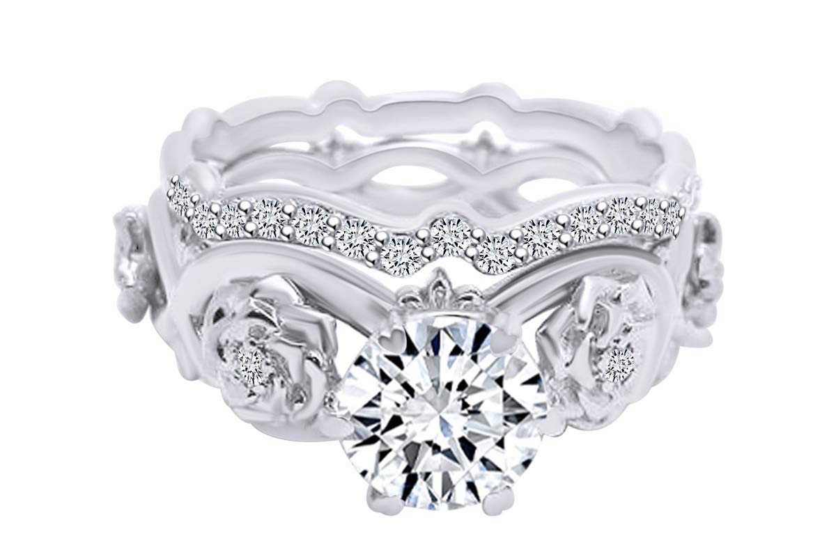 0.97 Carat Round Natural Diamond Promise Engagement Ring in 14K Solid Gold – Perfect for Proposals, Anniversaries & Romantic Occasions