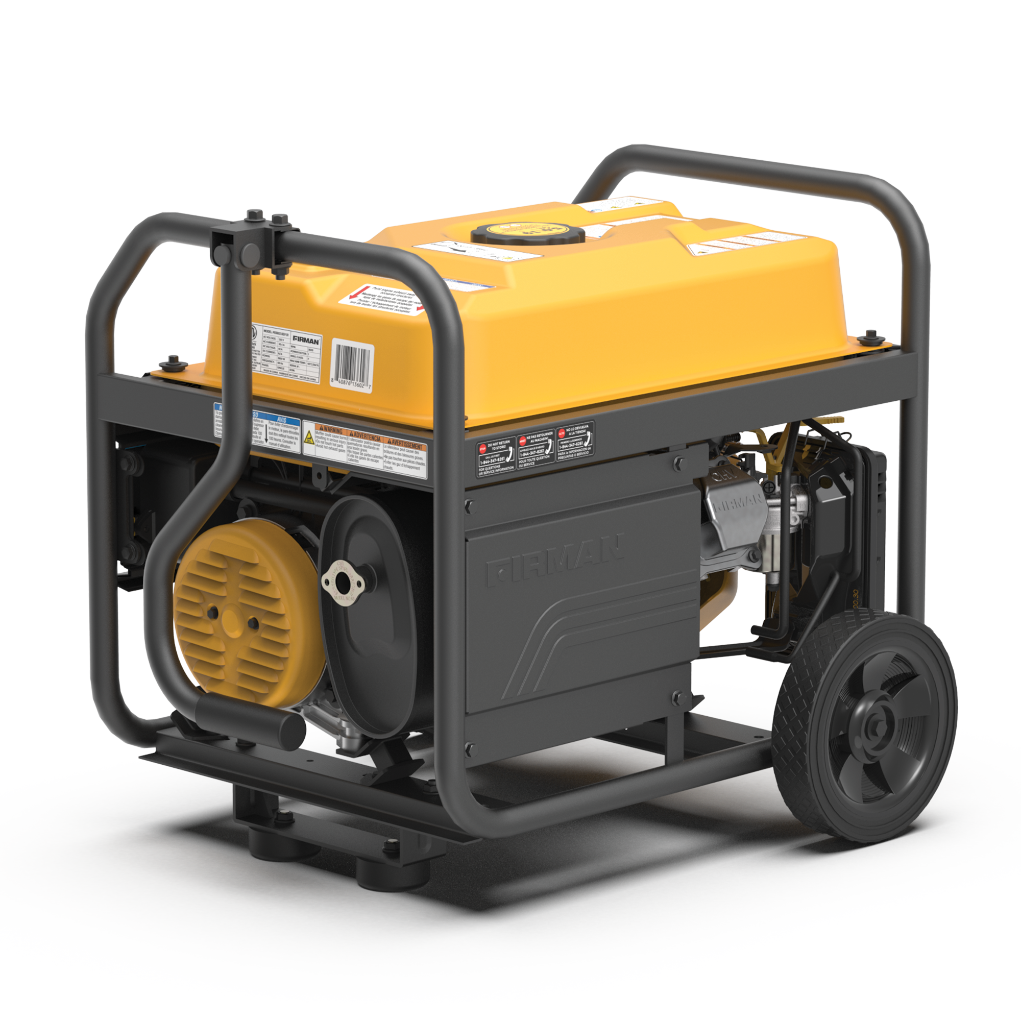 4550W Portable Gas Generator with Recoil Start - 120V Power Supply for Camping, Emergencies & Outdoor Activities