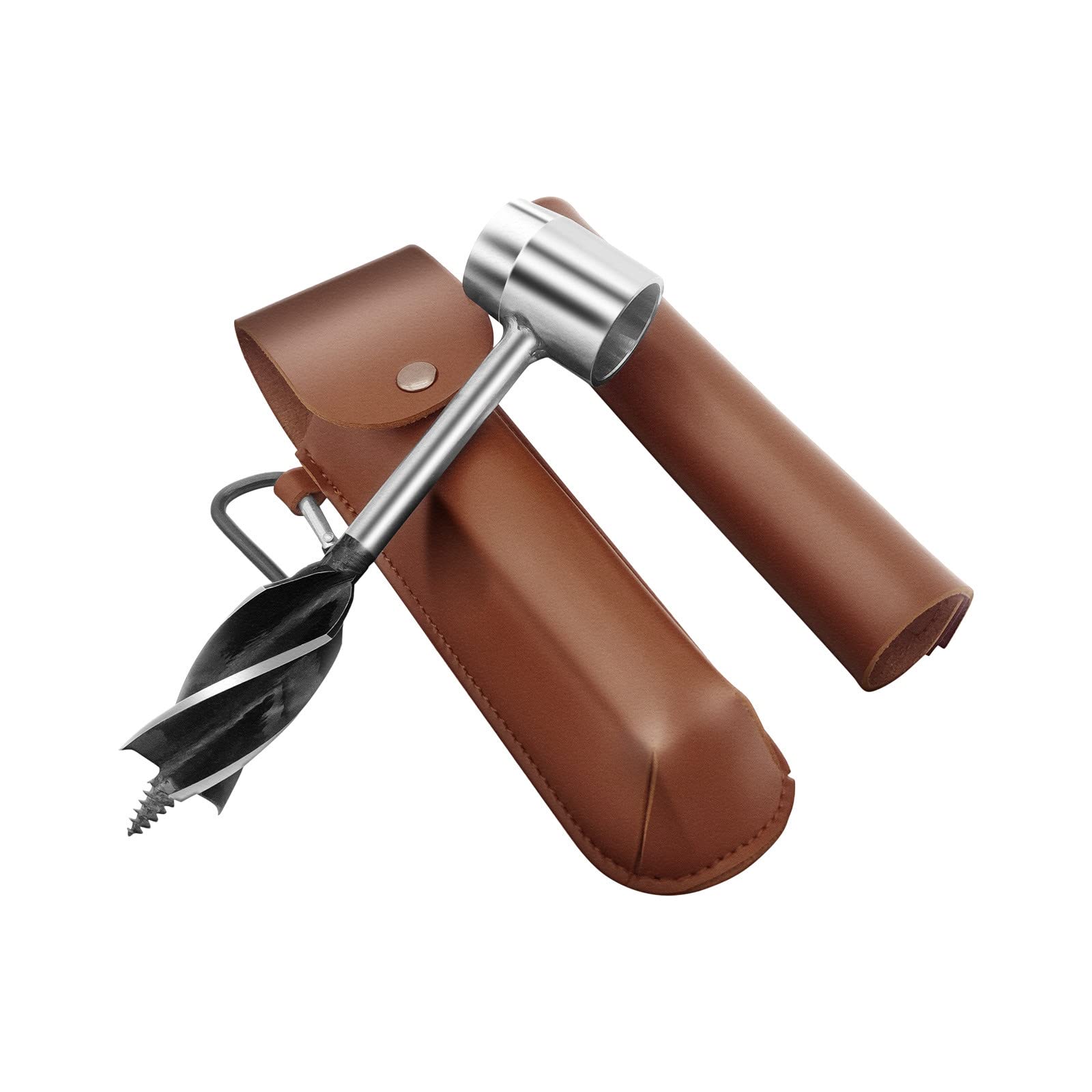 Manual Hand Drill for Woodworking & Outdoor Survival - Portable Hand Screw Drill Tool for Fire Starting, Camping & Bushcraft (GT6)