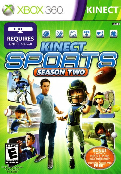 Kinect Sports Season Two - Xbox 360 Kinect Motion Sensor Game | Family Fitness & Sports Simulation for All Ages | Perfect for Parties, Workouts & Family Game Nights