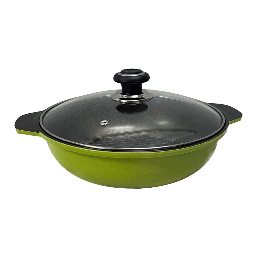 Prolinemax 11-Inch (28cm) 3D Diamond Coating Nonstick Jumbo Wok Pan - Professional Stir Fry, Deep Frying & Asian Cooking Cookware for Home Chefs