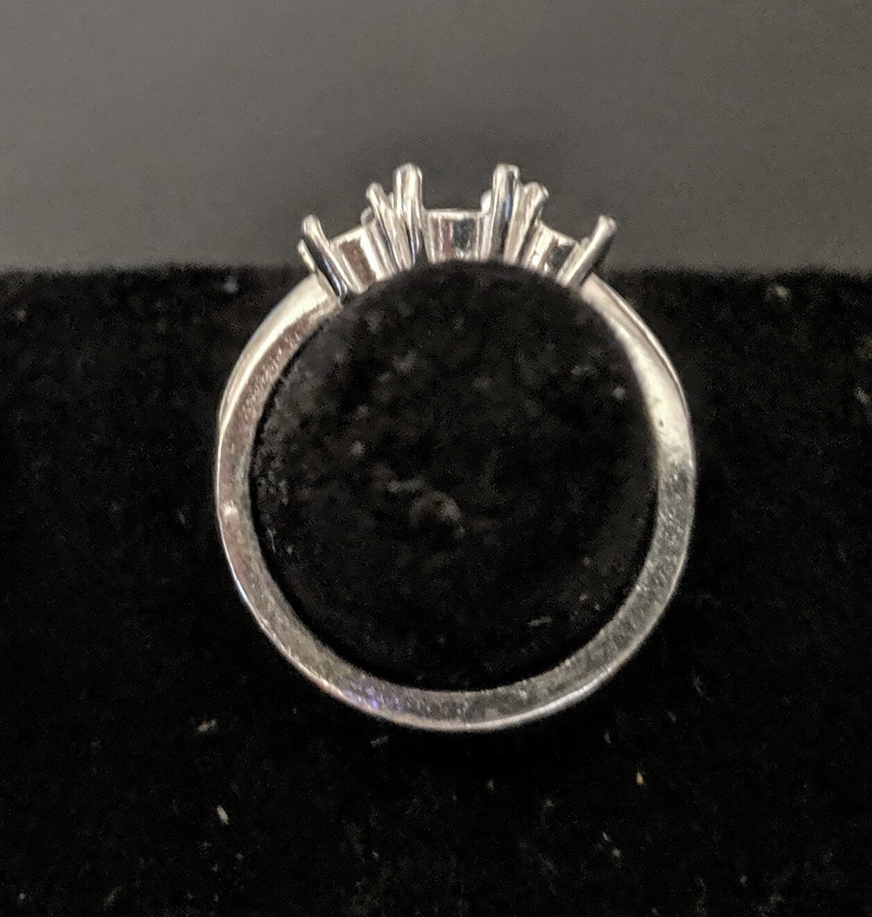 Solid Sterling Silver or 14kt Gold 6x4mm & 10x8mm Oval Ring Setting with Oval Accents - Size 8 (163551/143551) - Perfect for Engagement Rings, Wedding Bands & Jewelry Making