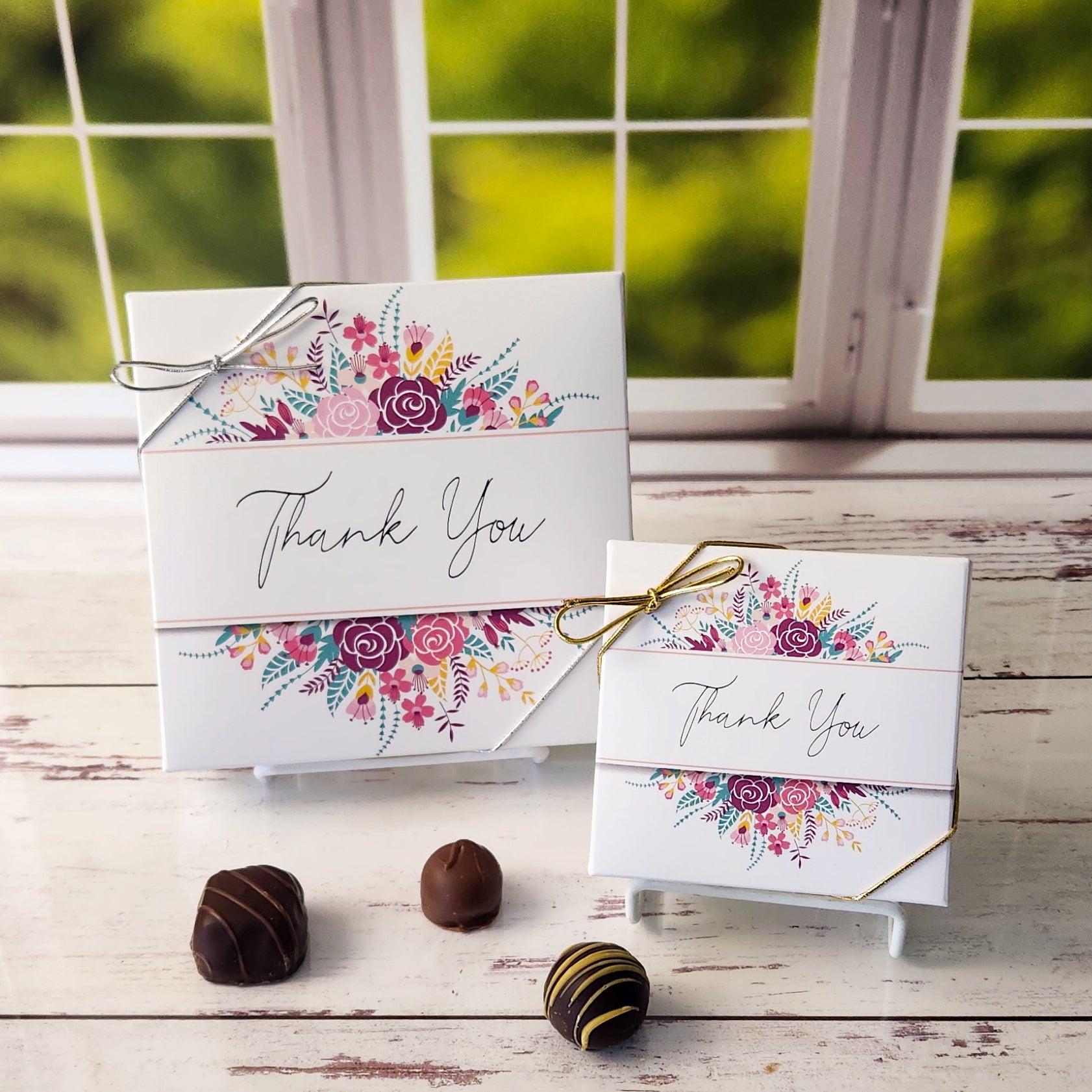Floral Themed Thank You Gift Box - Premium Assorted Collection for Birthdays, Weddings & Appreciation Gifts