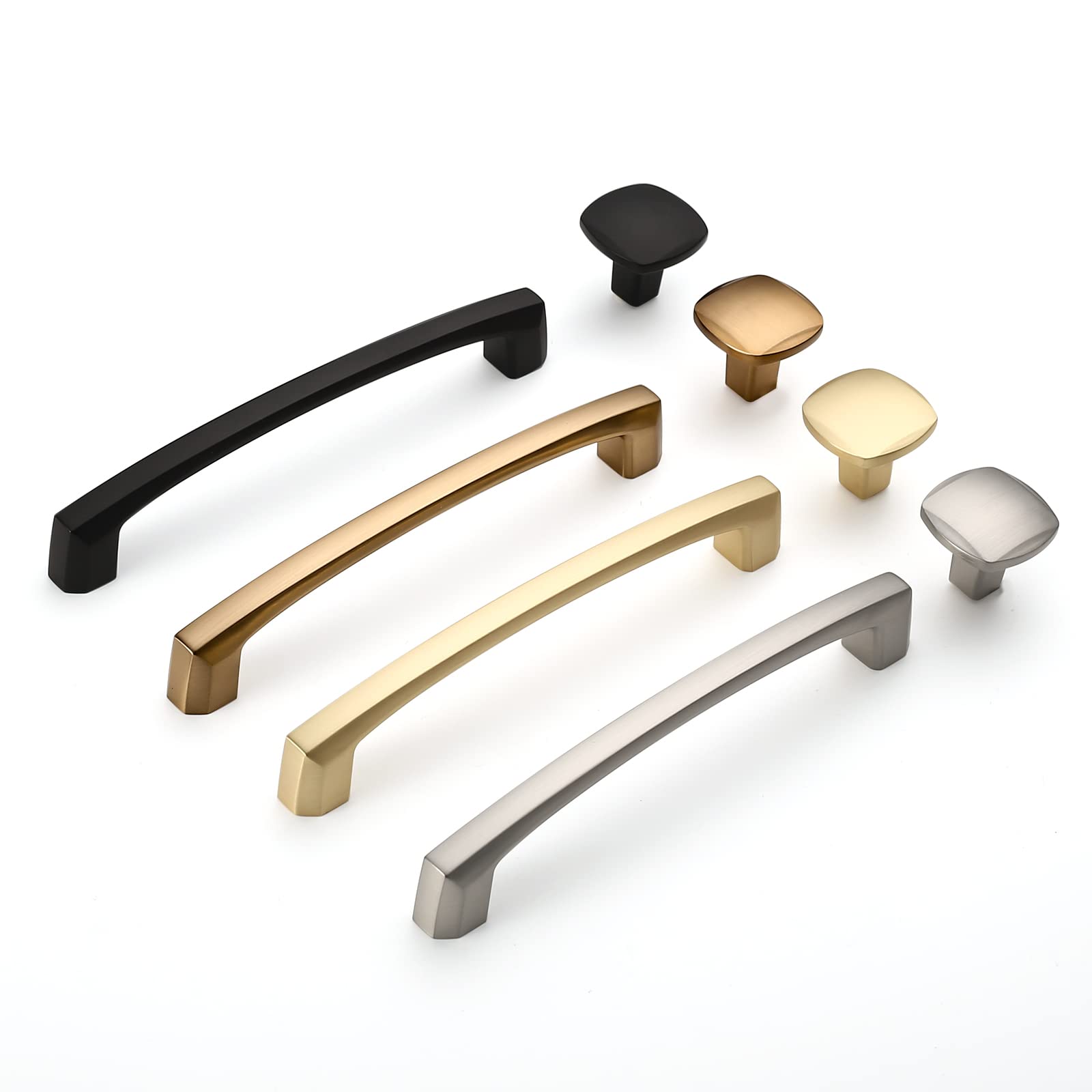 10 Pack 5 Inch Brushed Satin Nickel Cabinet Pulls - Kitchen Cabinet Handles & Drawer Pulls - Durable Cabinet Hardware for Home, Office & RV Use