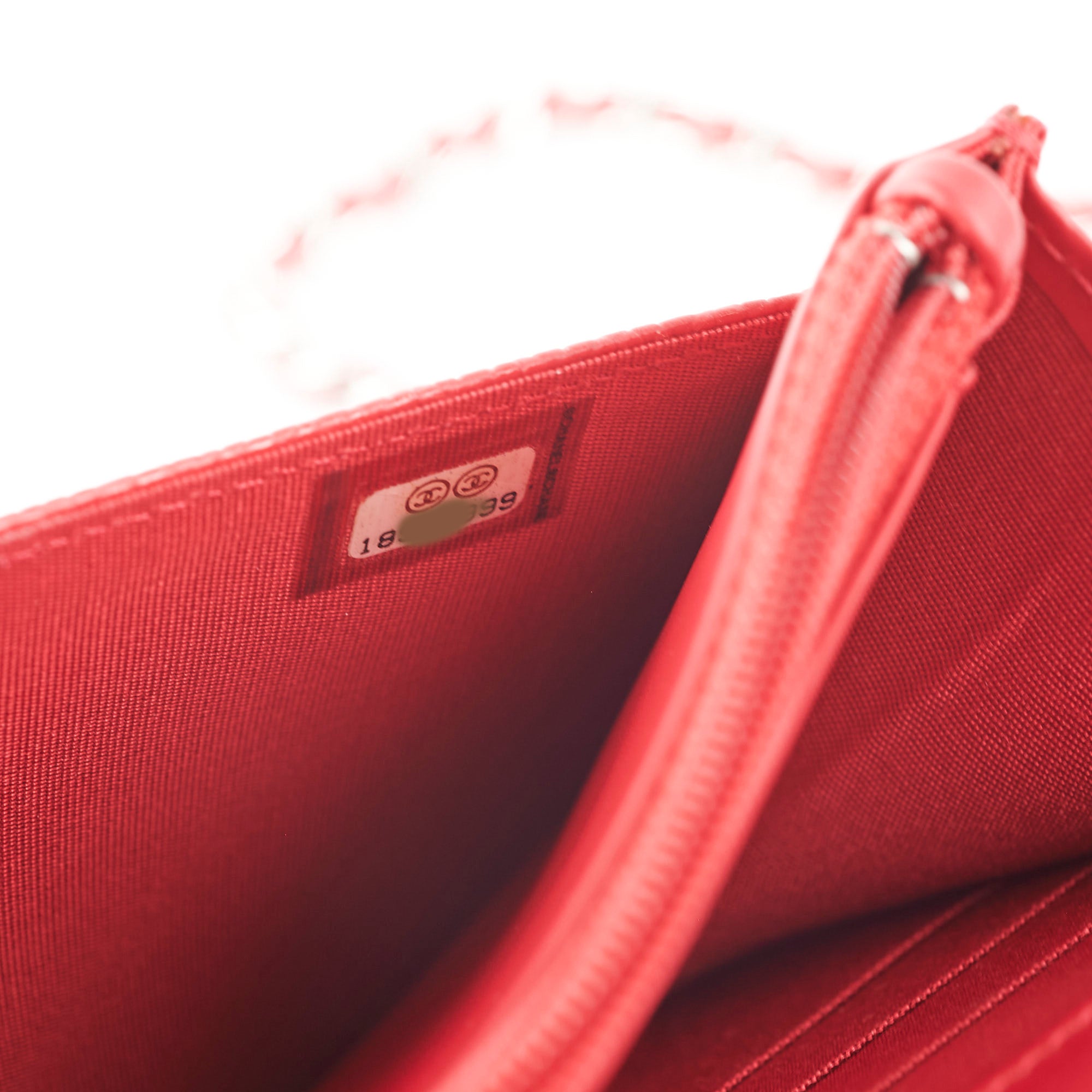 Chanel Timeless WOC Wallet on Chain Crossbody Bag in Red Caviar Leather - Perfect for Evening Events, Parties & Date Nights
