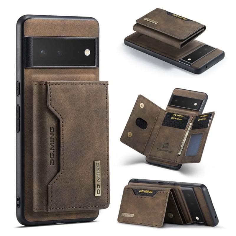 2 in 1 Detachable Pixel 7 Pro Card Holder Wallet Case - Slim Protective Phone Cover with RFID Blocking - Perfect for Travel, Work & Everyday Use
