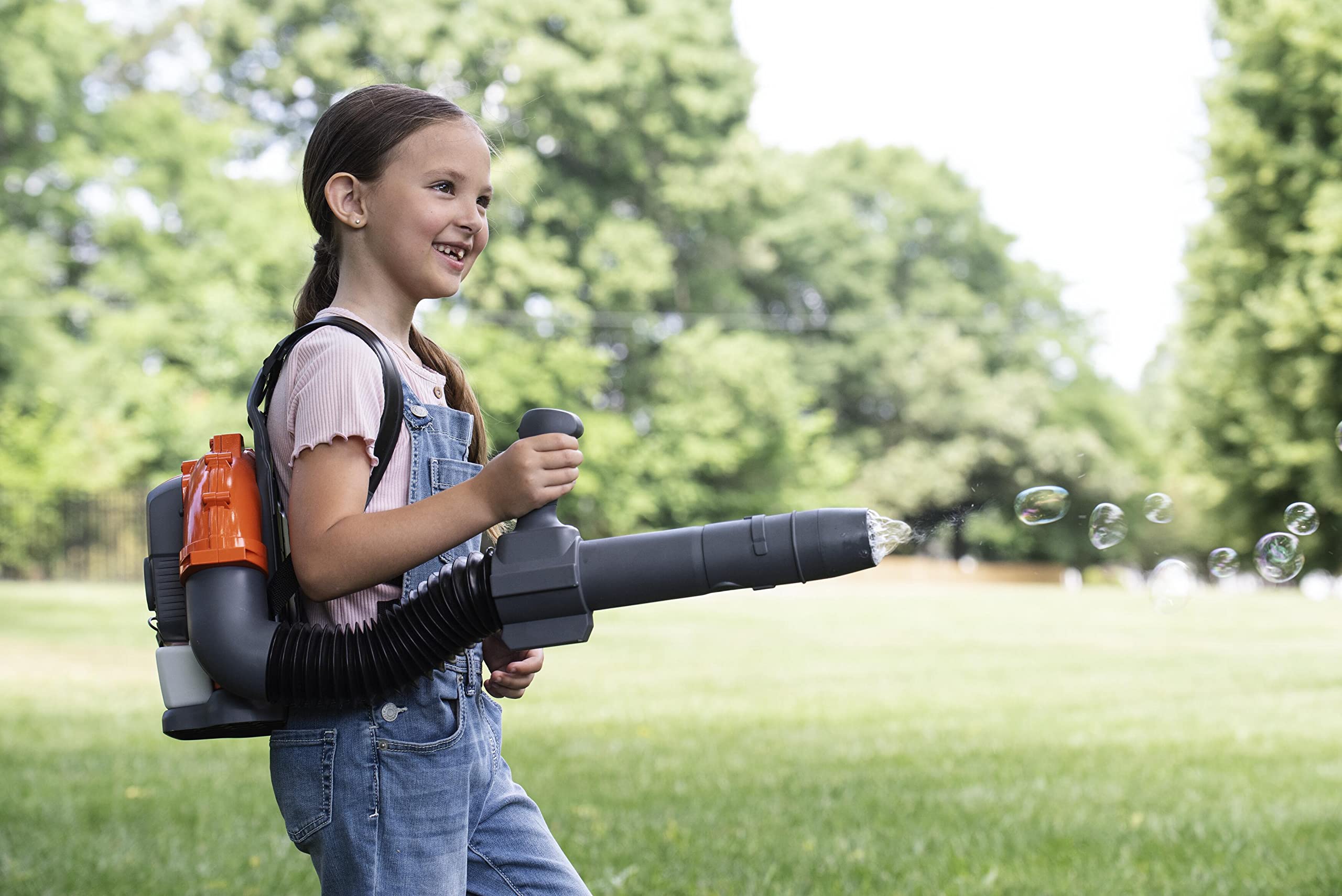 Husqvarna Toy Bubble Backpack Leaf Blower for Kids - Outdoor Play & Yard Work Pretend Play - Perfect for Gardening, Role Play & Imaginative Play