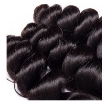 100% Brazilian Human Hair Extensions - Loose Wave 24 Inches | Remy Hair for Natural Look | Perfect for Daily Wear, Parties & Special Occasions