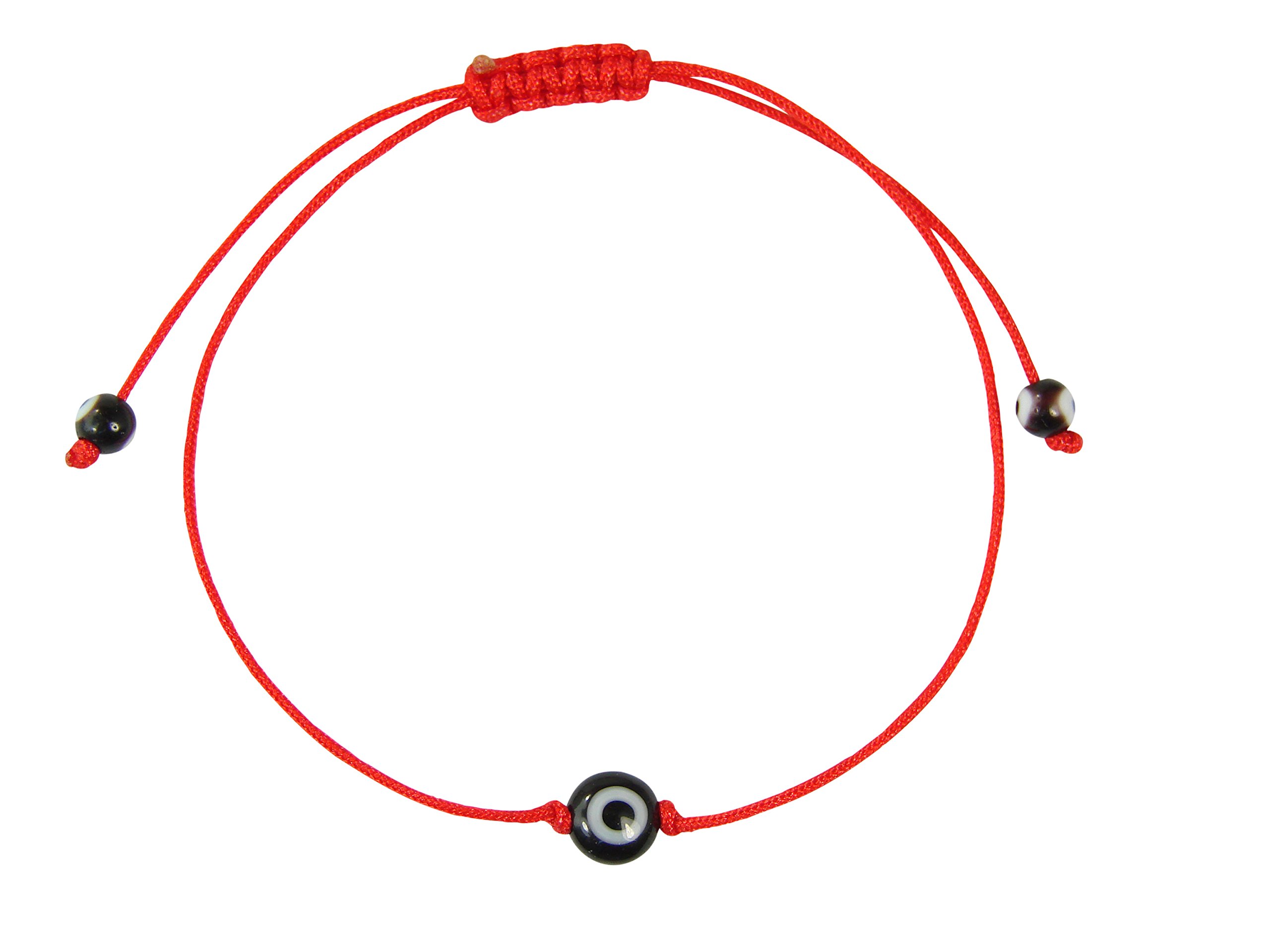 Evil Eye Red String Bracelet - Lucky Turkish Eye Red Cord Bracelet for Protection & Good Luck | Handmade Adjustable Wristband for Women & Men | Perfect for Daily Wear, Gifts & Spiritual Healing