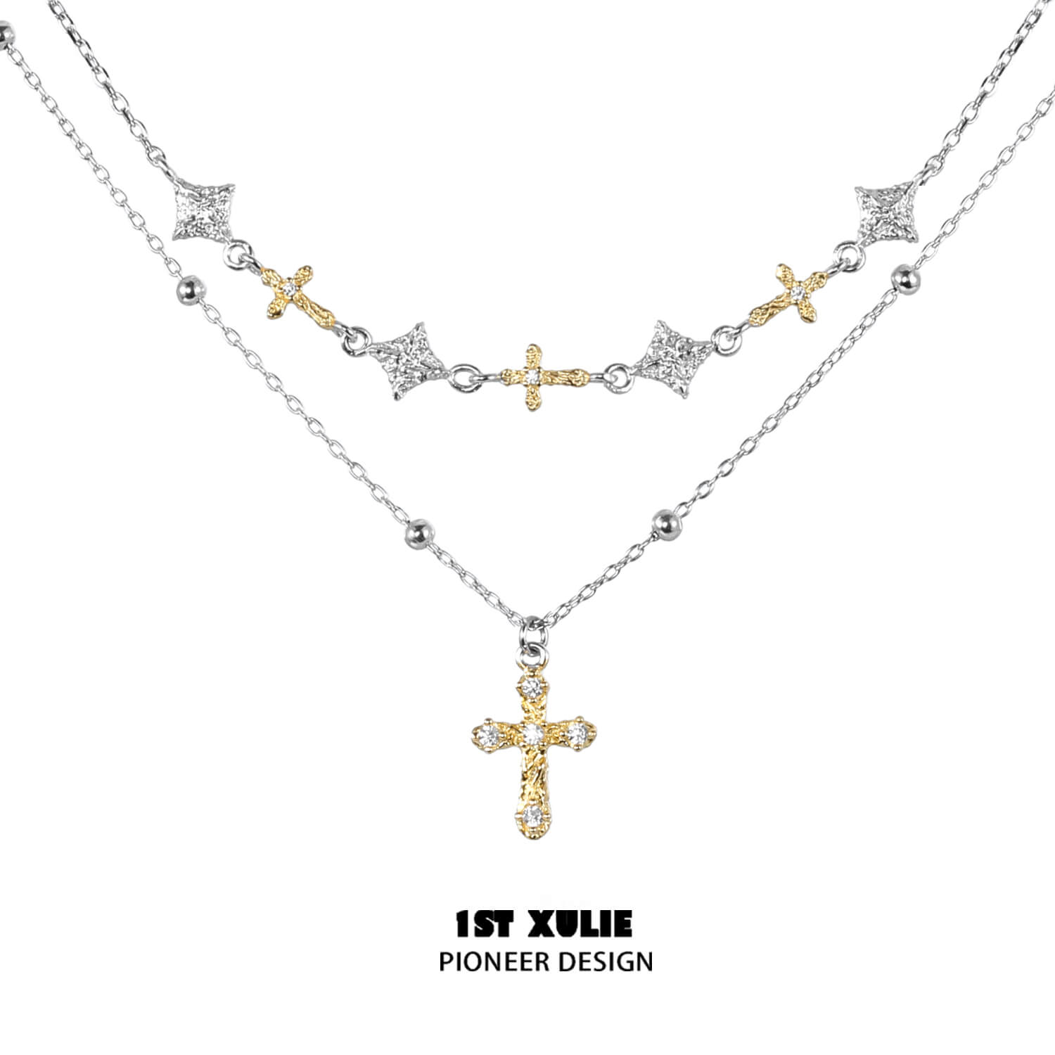 18K Gold Plated & 925 Sterling Silver Necklace for Women | Elegant Layering Pendant Jewelry for Everyday Wear & Special Occasions