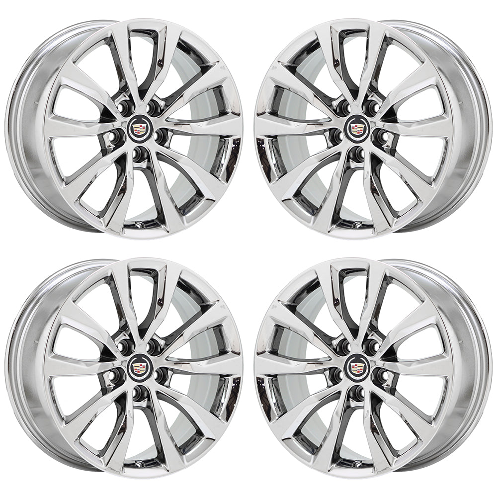 19 Cadillac XTS Sedan Chrome Wheels Rims - OEM GM Factory Set 4729 | Premium Alloy Rims for Luxury Sedans, Perfect for Upgrades & Customization