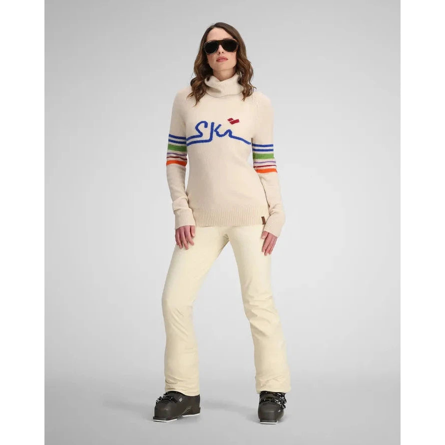 Obermeyer Women's Apres Vous Turtleneck Sweater 2025 - Warm Winter Pullover for Skiing, Snowboarding & Casual Outfits