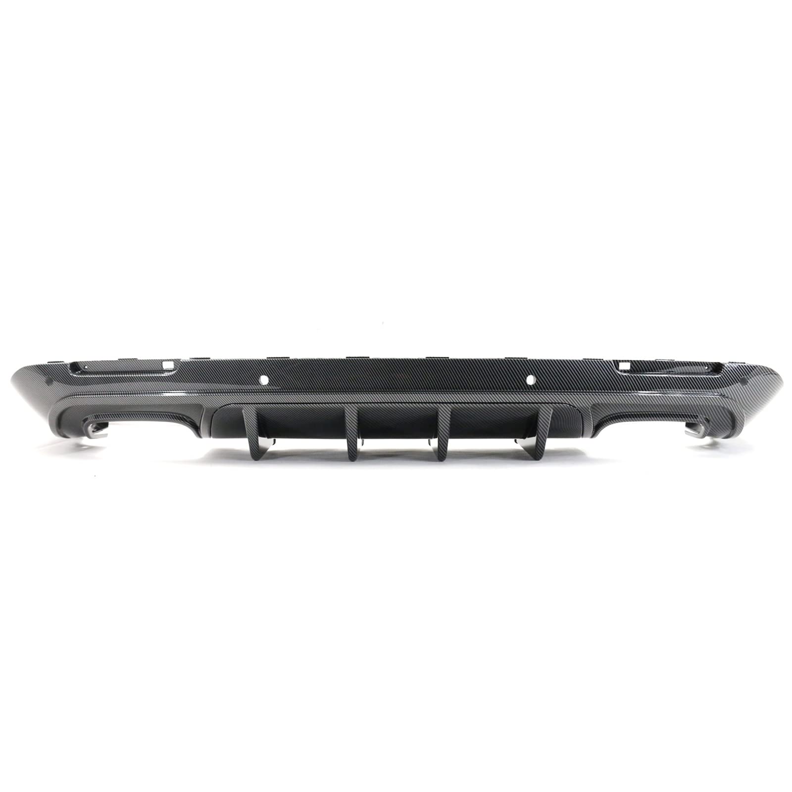 FREEMOTOR802 Rear Diffuser for 2015-2023 Dodge Challenger | IKON V3 Style Carbon Fiber PP Bumper Lip Valance | 4-Piece Shark Fin Splitter Set | Upgrade Your Car's Aerodynamics & Style for Racing or Street Performance