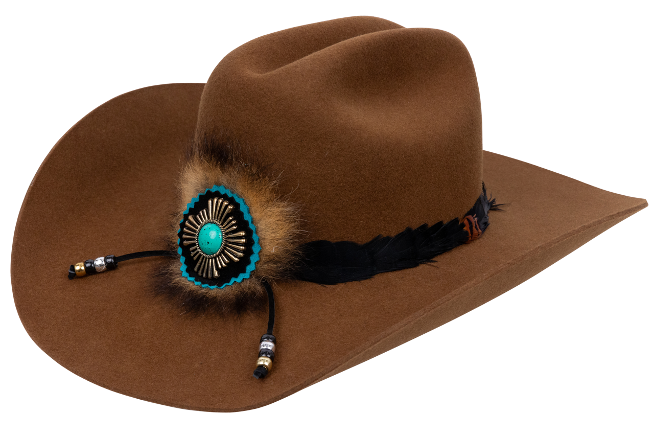 Charlie 1 Horse x Lainey Wilson Genuine Leather Cowboy Hat in Cognac Brown - Western Style Rodeo Hat for Country Music Fans & Outdoor Festivals