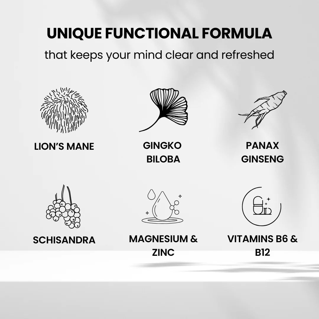Euno Clarity & Focus Nootropic Drink - Brain Boosting Supplement with Natural Ingredients (12 Pack x 265g) - Enhance Mental Performance for Work, Study & Daily Focus