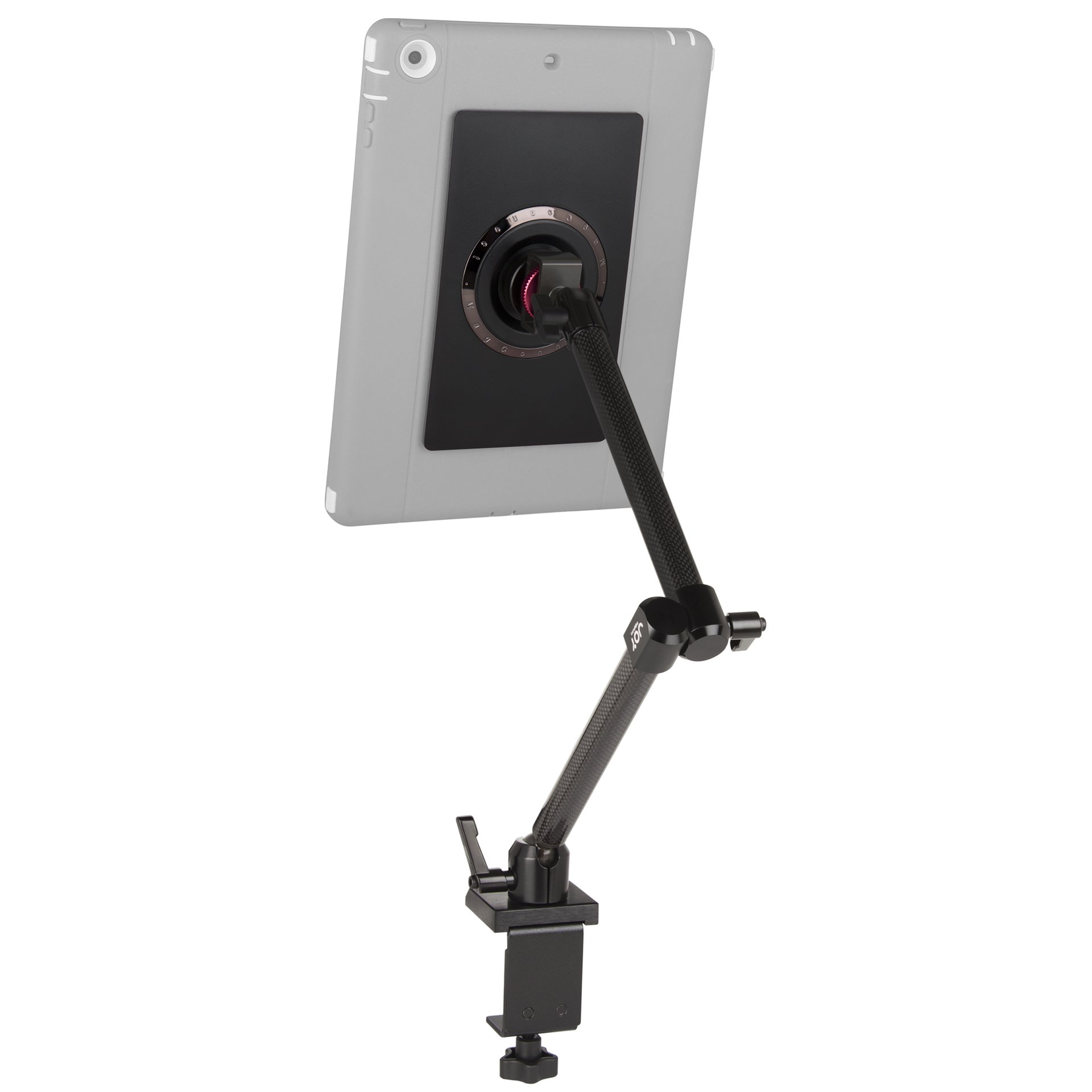 The Joy Factory MNU503 MagConnect Clamp Mount for Tablets - Secure Magnetic Holder with Module, Black | Perfect for Home, Office & Car Use