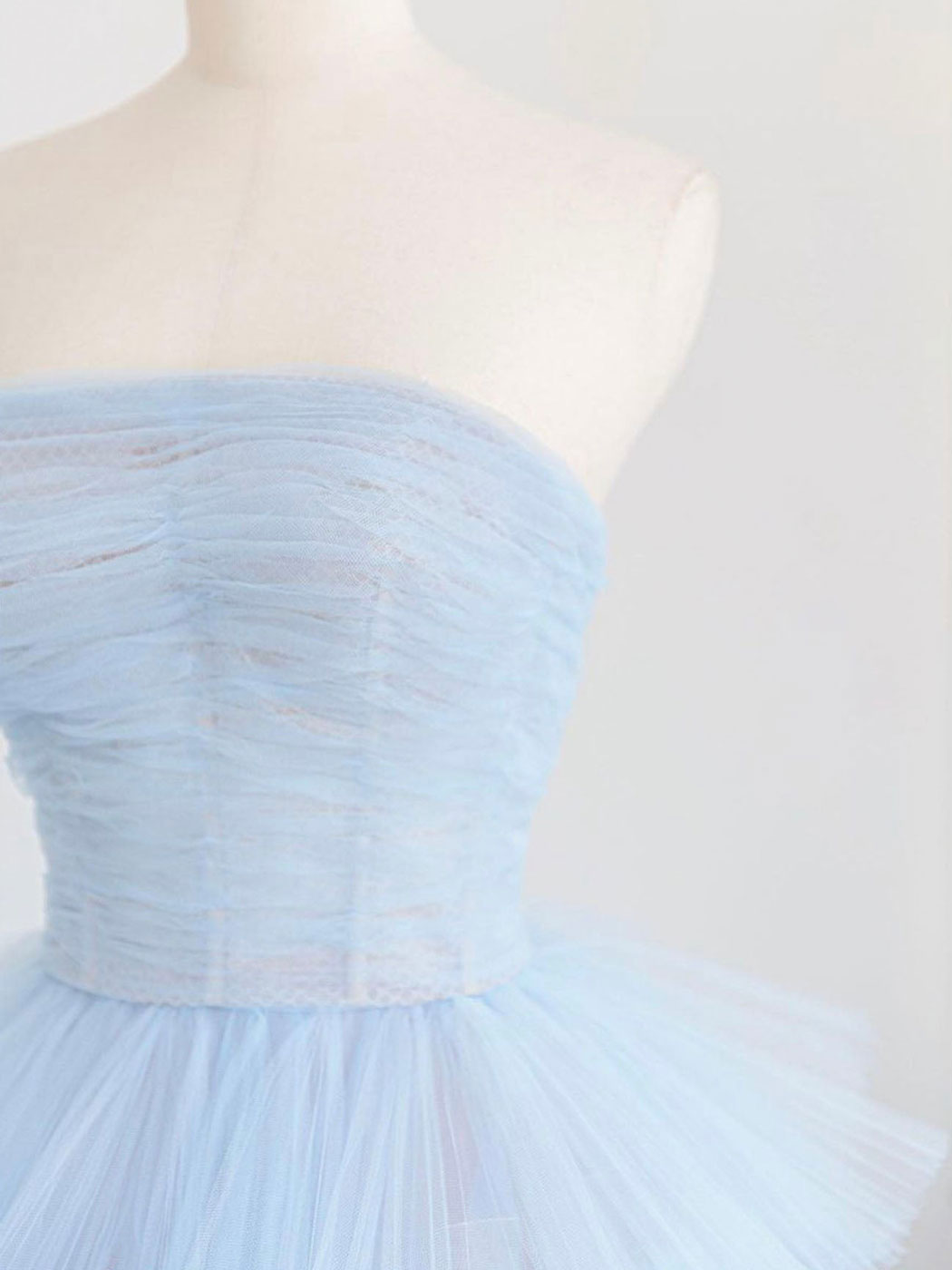 Elegant Blue Tulle Long Prom Dress - Ball Gown Evening Dresses for Women | Perfect for Prom, Homecoming, Wedding & Formal Events