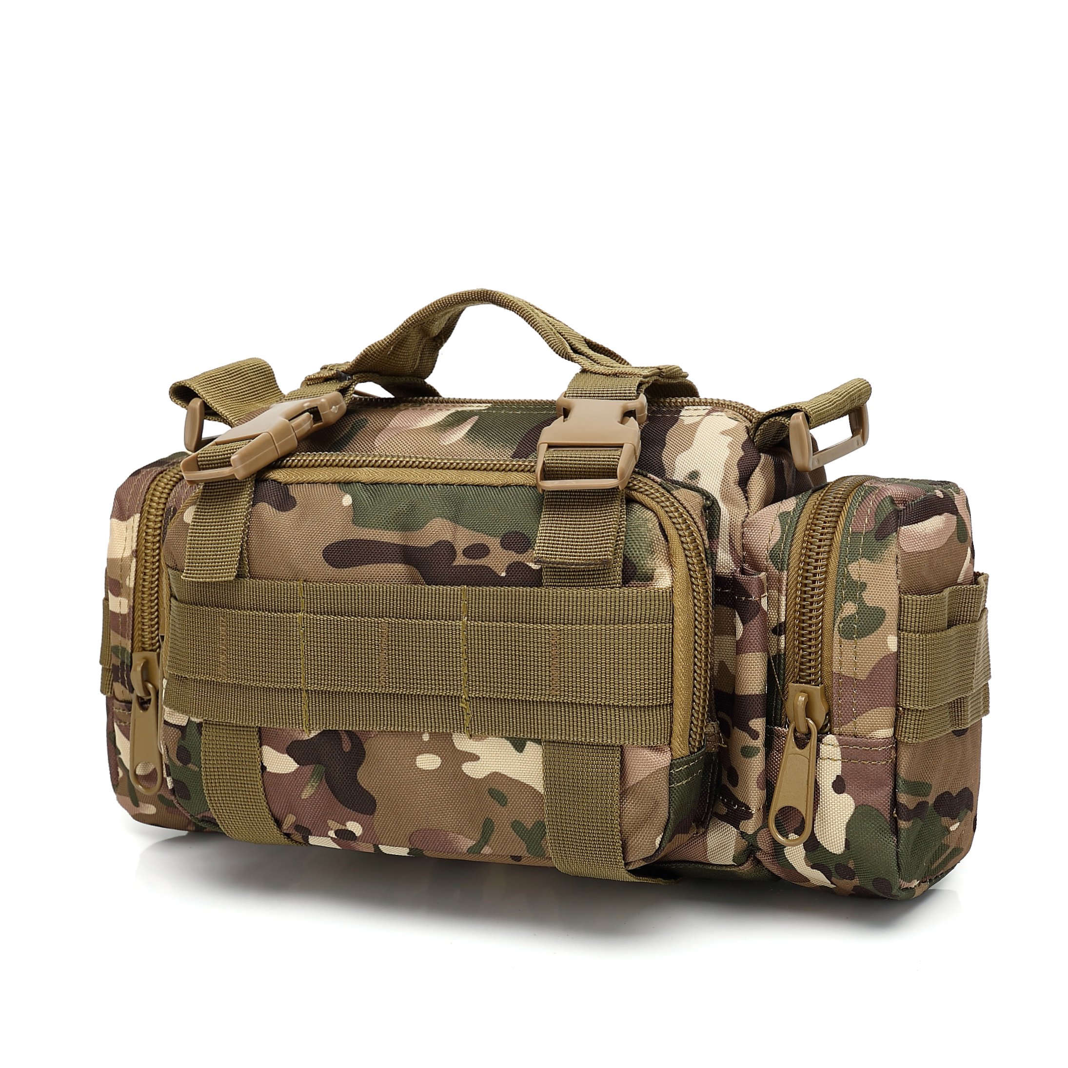 Tactical Waist Pack - FAMI Deployment Bag, Small Sling Pack for Outdoor, Hiking & Travel | Hand Carry & Handlebar Bag for Biking & Daily Use