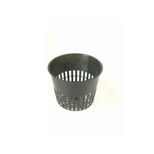 3.75-Inch Net Pots for Hydroponics - Pack of 100 Brown Plastic Mesh Plant Containers (GL56724510X100) - Ideal for Indoor Gardening, Herb Growing & Hydroponic Systems