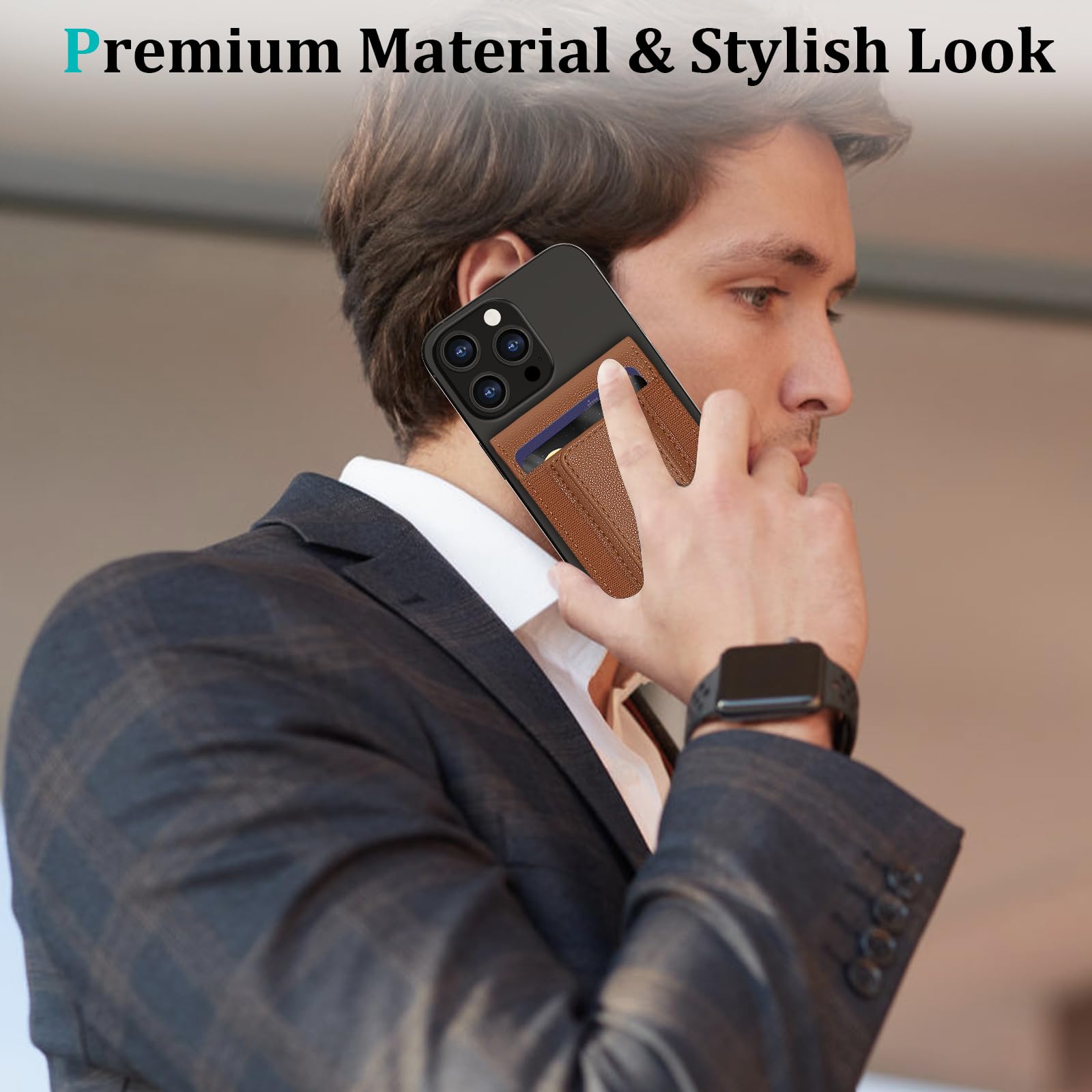 Magnetic Phone Wallet for iPhone 16/15/14/13/12 Pro Max Plus - Detachable MagSafe Wallet with Adjustable Stand, Money Clip & 10+ Card Holder - Perfect for Travel, Shopping & Everyday Use